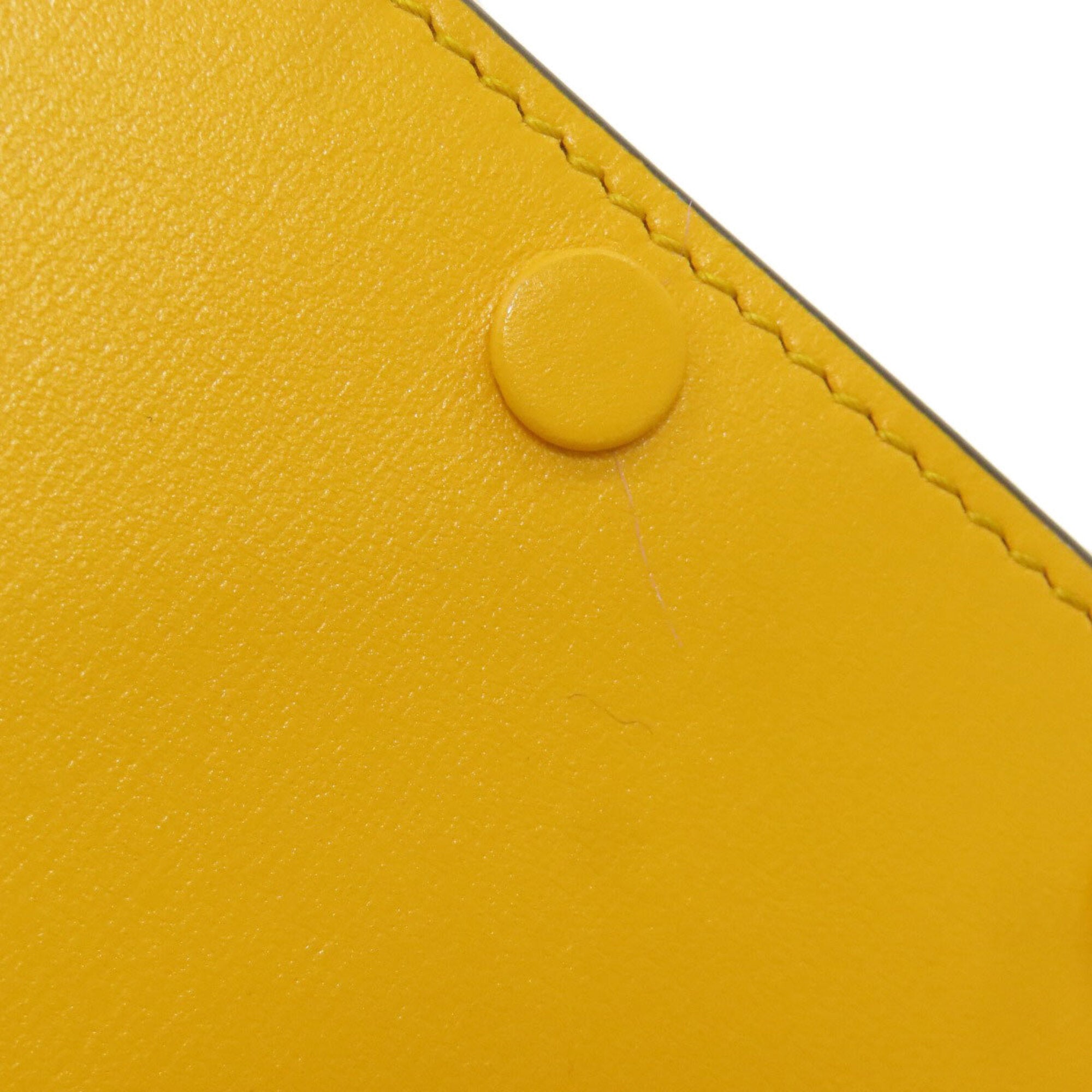 Gucci Horsebit Yellow Leather Shoulder Bag (Pre-Owned)
