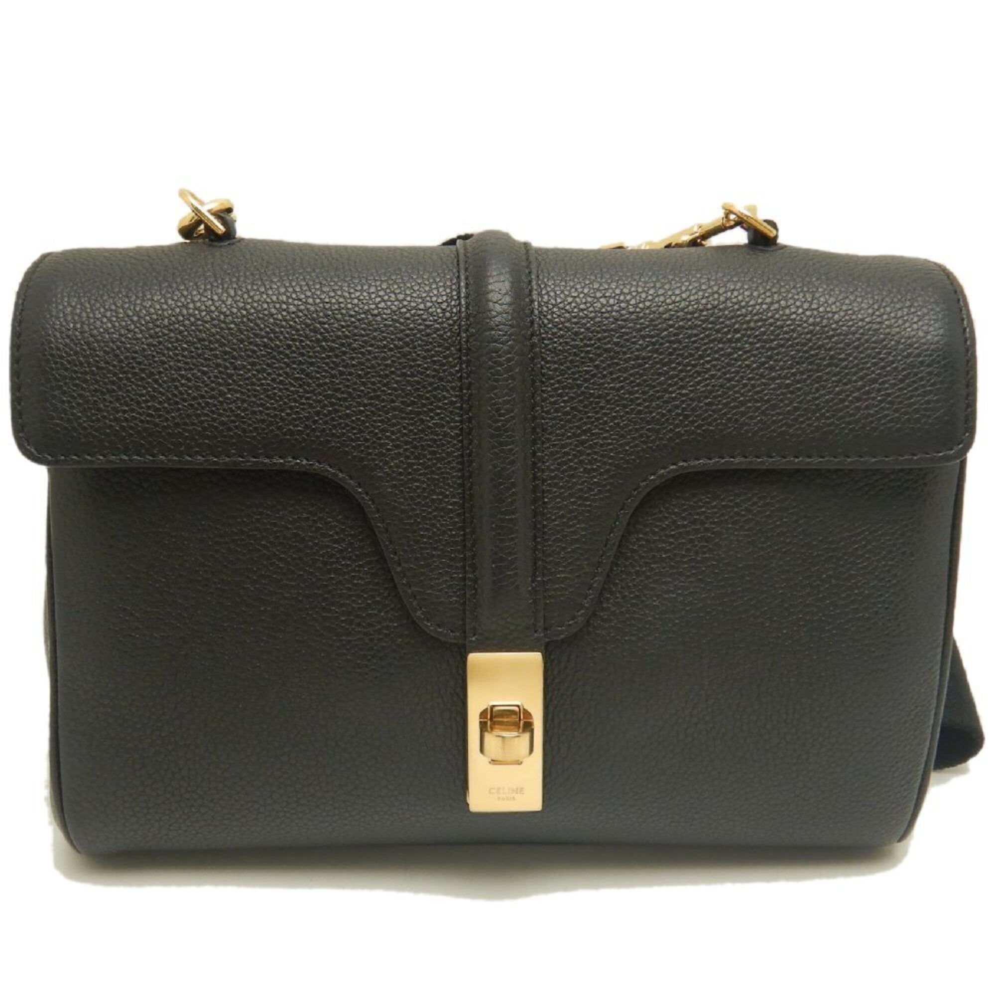 Celine Black Leather Shoulder Bag (Pre-Owned)