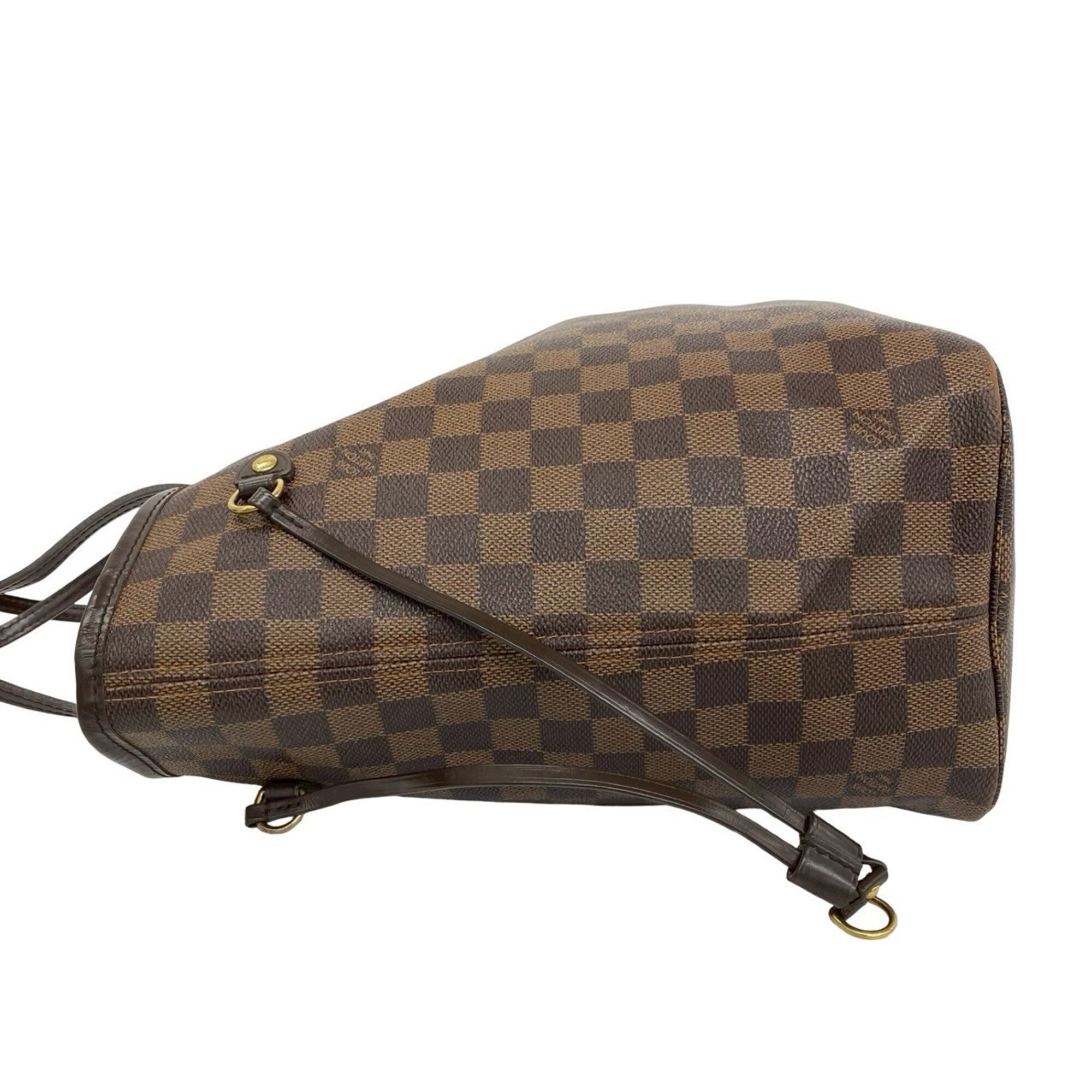 Louis Vuitton Brown Leather Pvc Handbag Shoulder Bag Tote Bag (Pre-Owned)