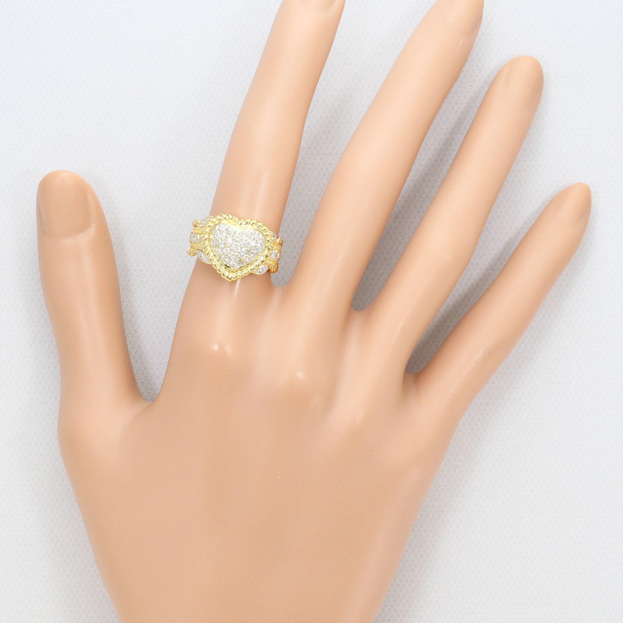 Unbranded White Yellow Gold Yellow Gold (18K) White Gold (18K) Band Ring (Pre-Owned)