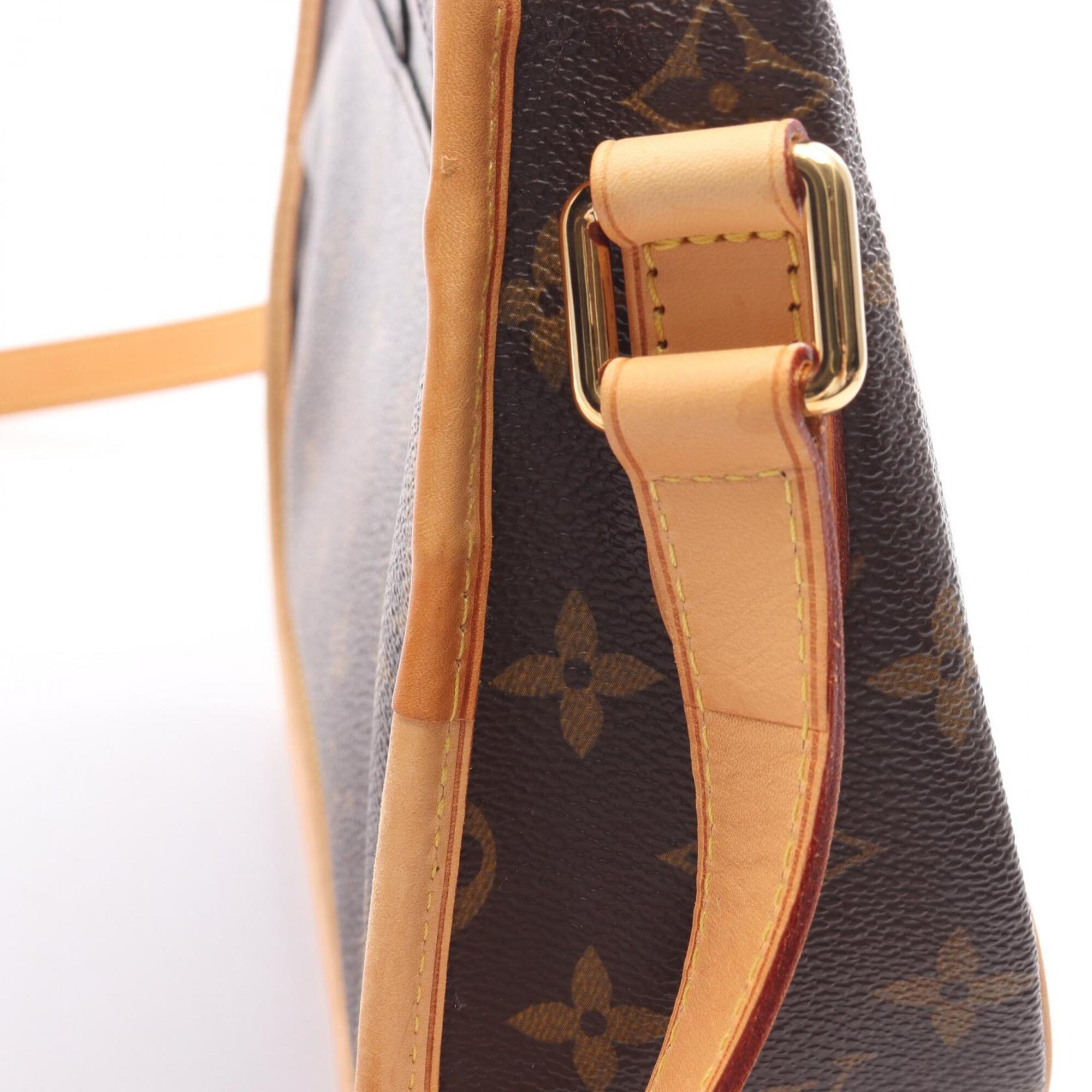 Louis Vuitton Brown Monogram Coated Canvas Leather Shoulder Bag (Pre-Owned)
