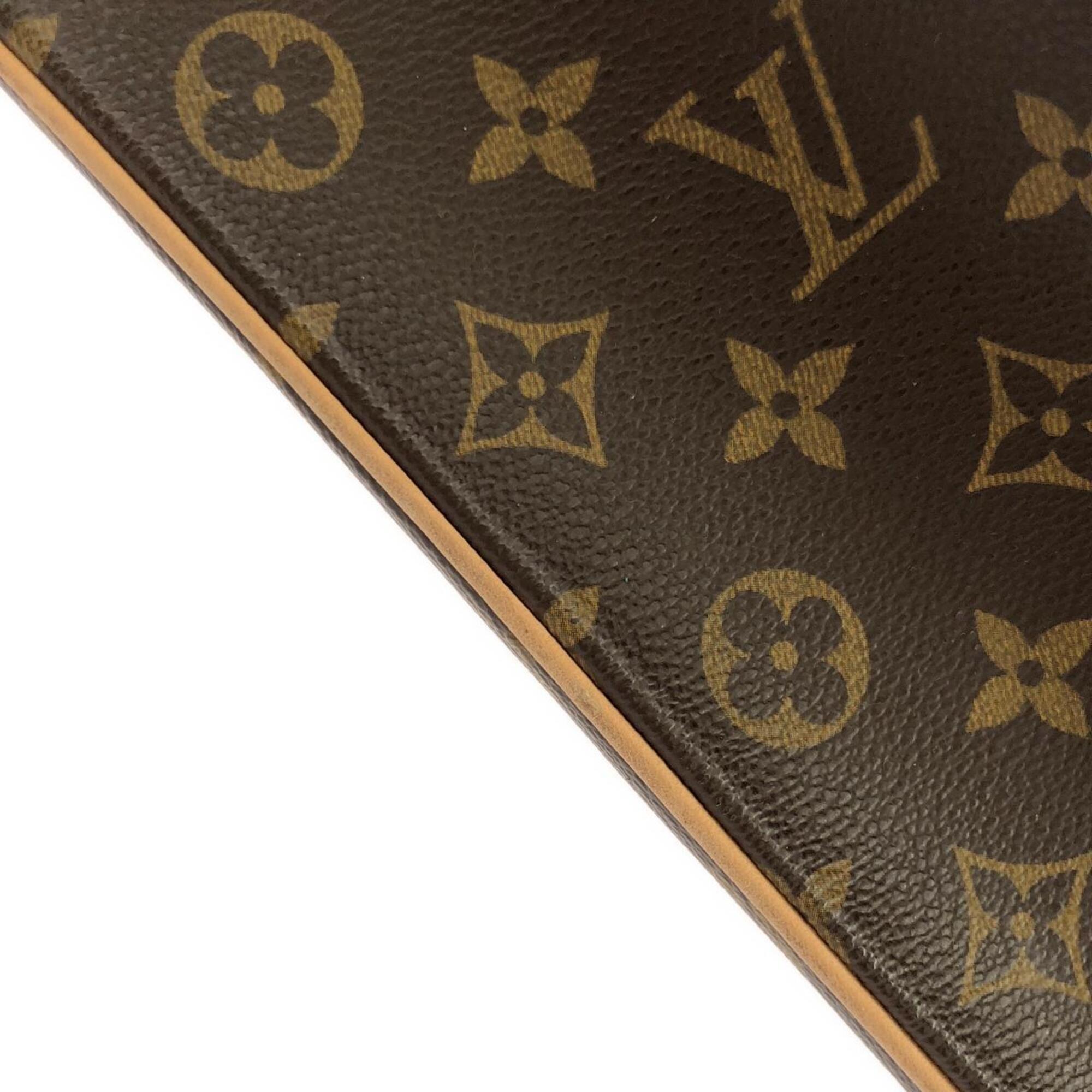 Louis Vuitton Marron Coated Canvas Handbag (Pre-Owned)