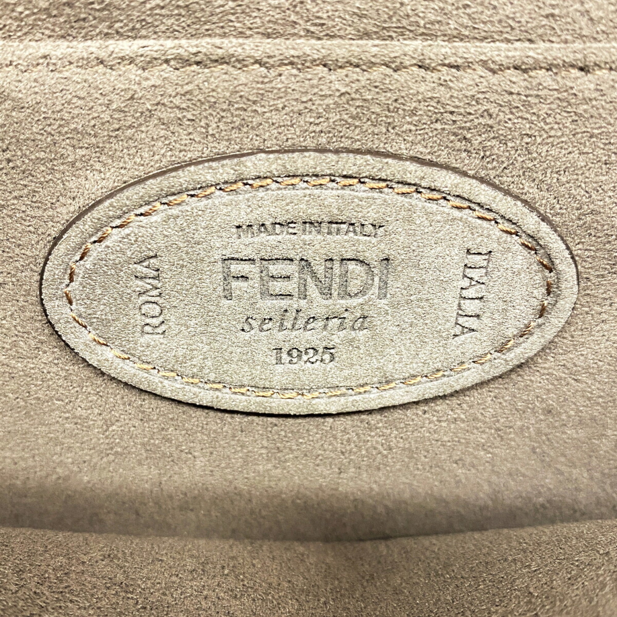 Fendi Brown Leather Shoulder Bag (Pre-Owned)