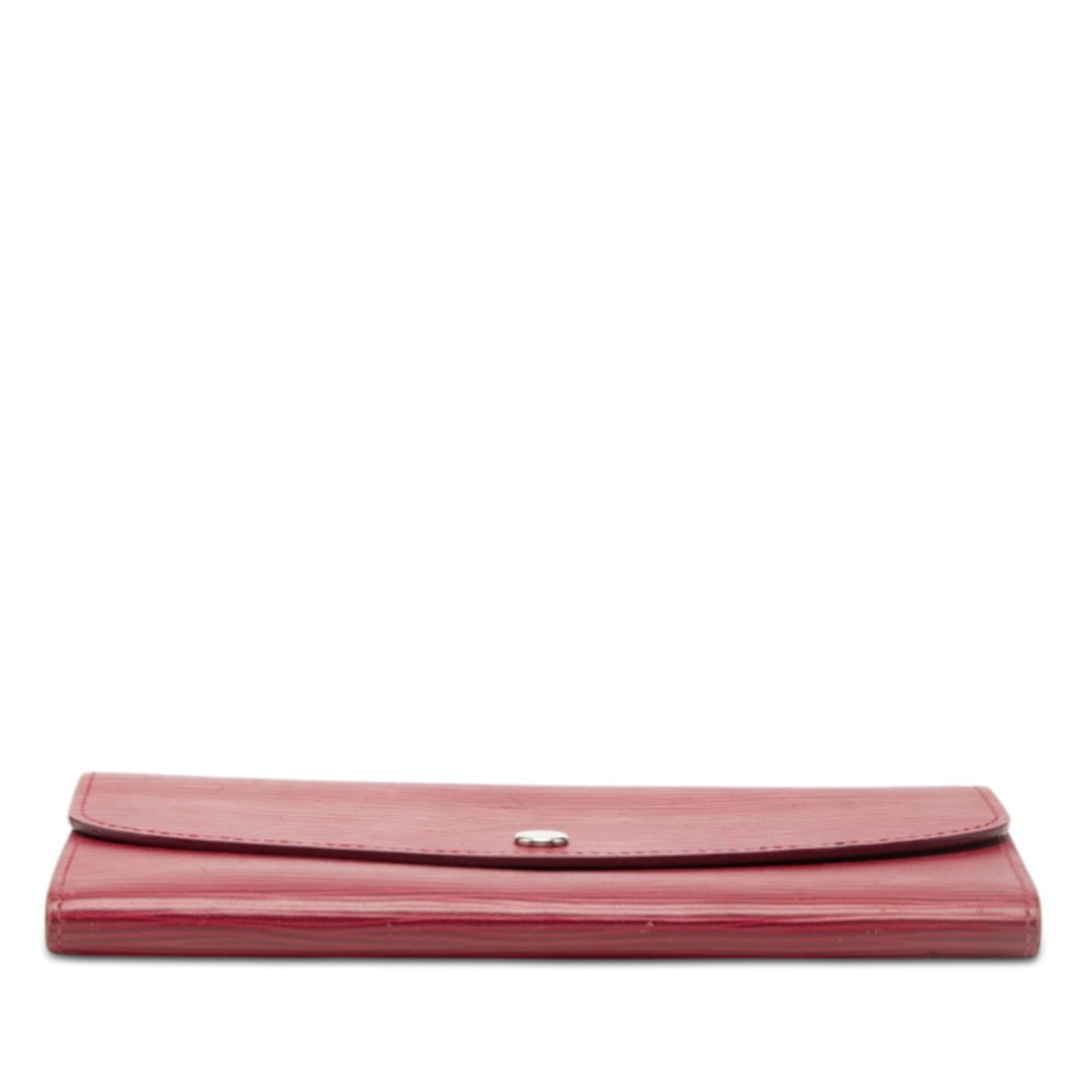Louis Vuitton Epi Fuchsia Red Color Leather Long Wallet (Bi-Fold) (Pre-Owned)