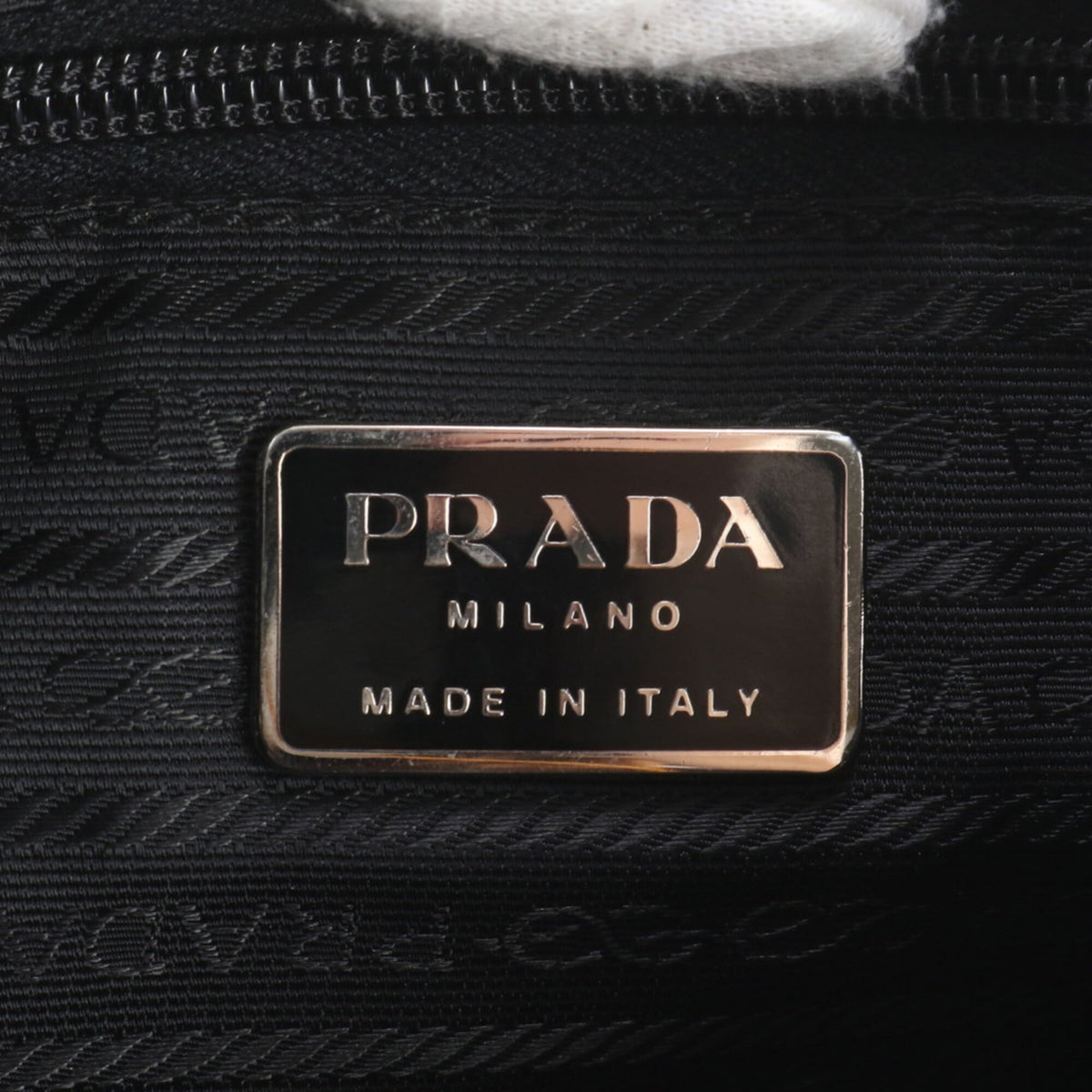 Prada Black Leather Nylon Backpack (Pre-Owned)