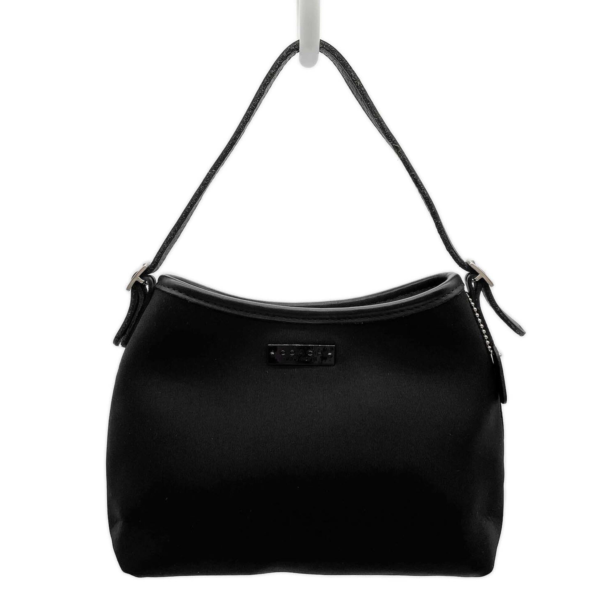 Coach Black Nylon Leather Handbag Pouch (Pre-Owned)