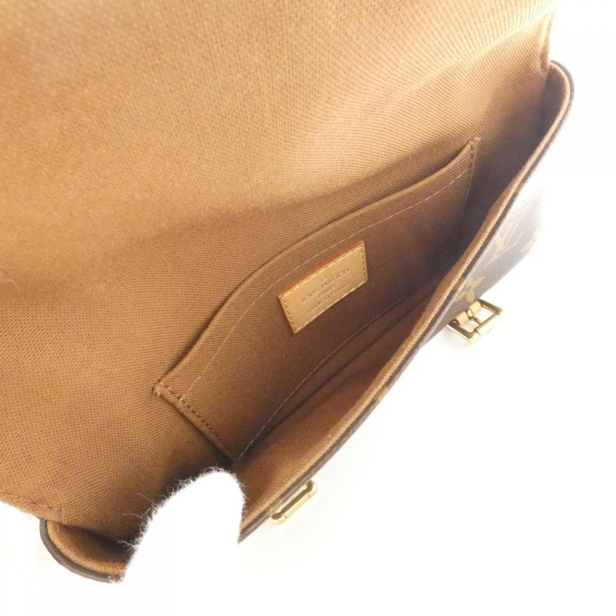 Louis Vuitton Marron Coated Canvas Fanny Pack Pochette (Pre-Owned)