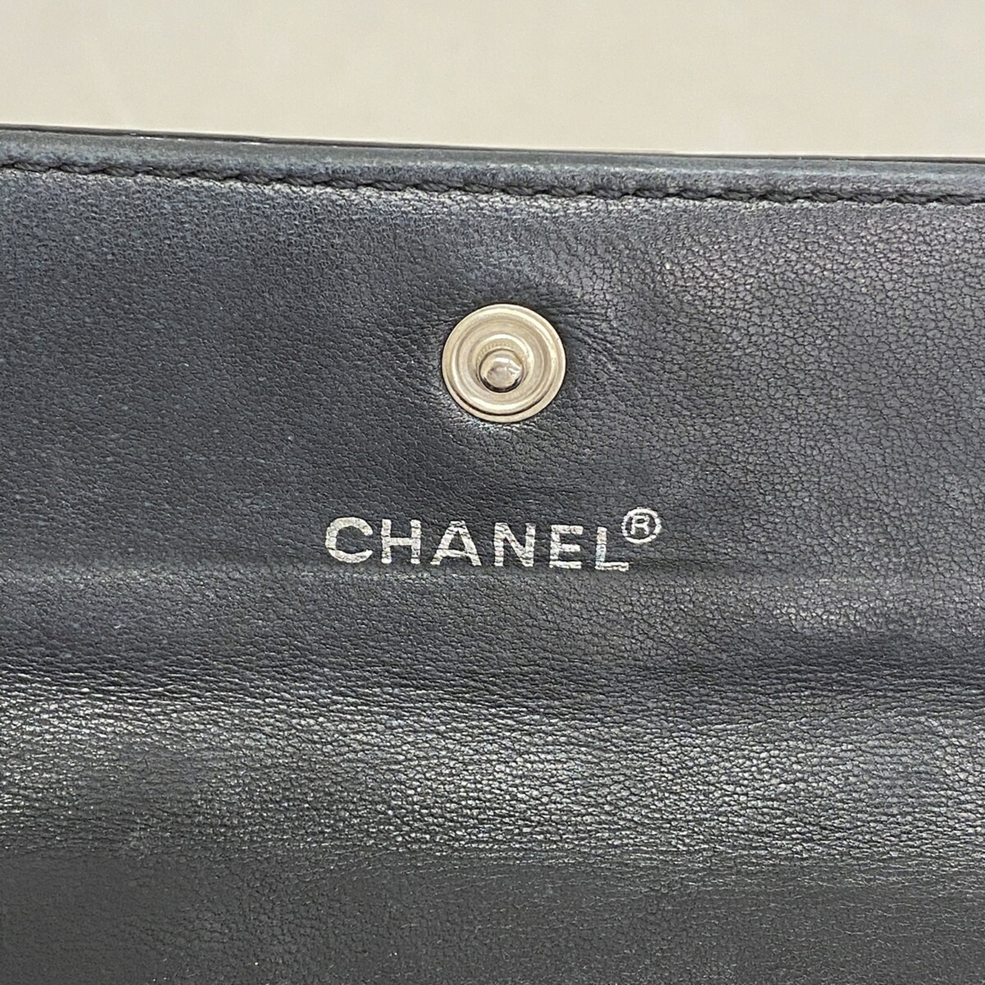 Chanel Black Patent Leather Coin Purse/Coin Case (Pre-Owned)