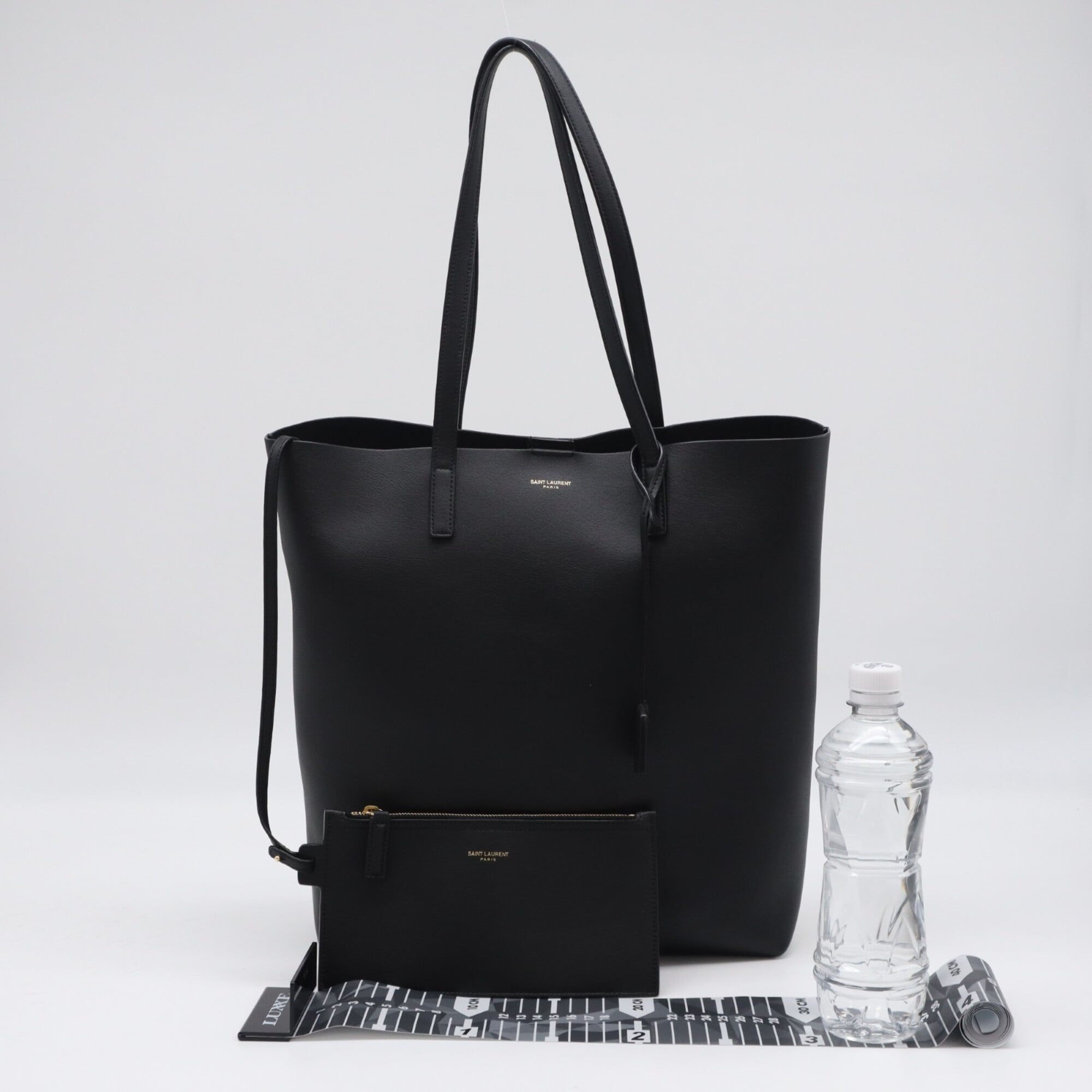 Yves Saint Laurent Black Leather Tote Bag (Pre-Owned)