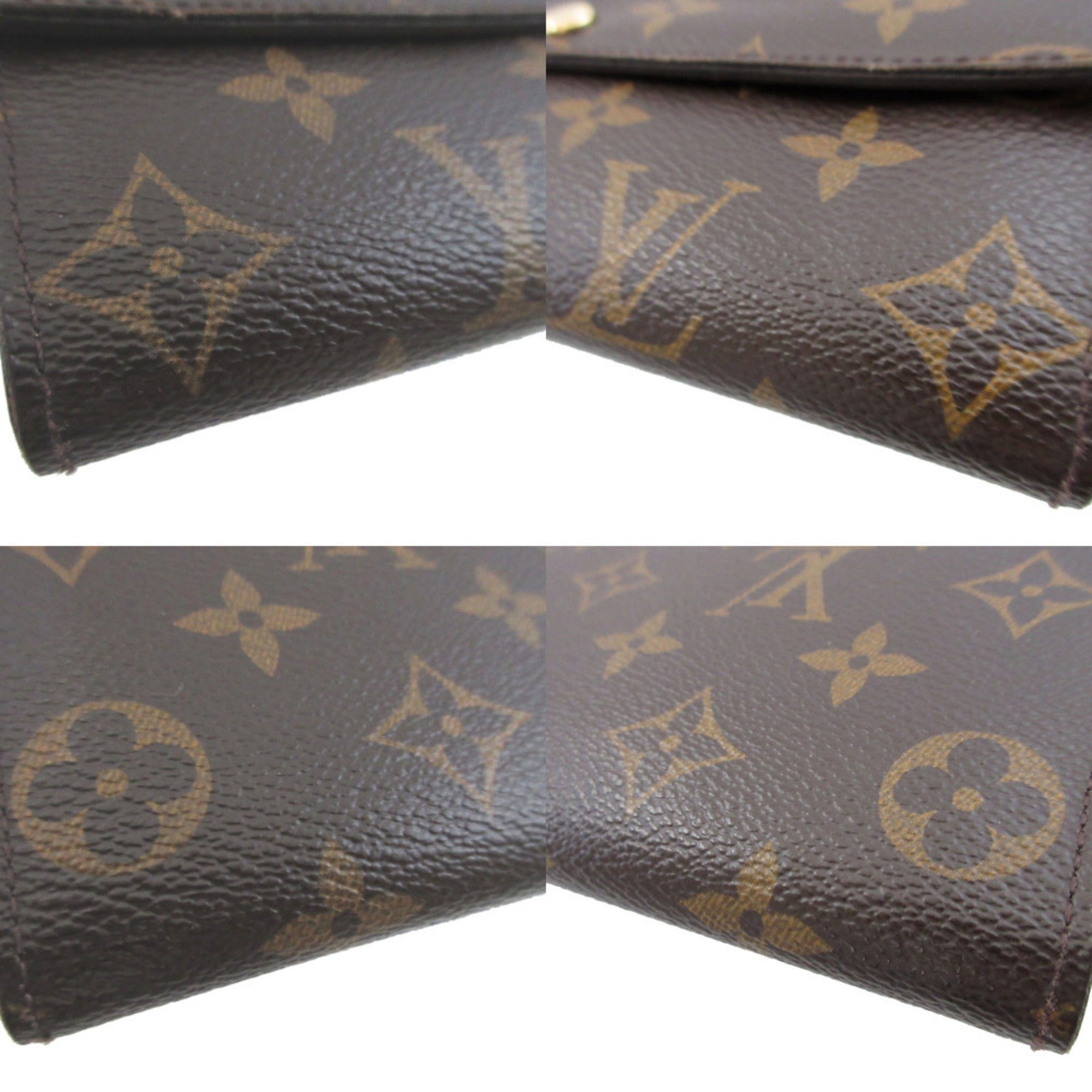 Louis Vuitton Brown Monogram Canvas Long Wallet (Bi-Fold) (Pre-Owned)