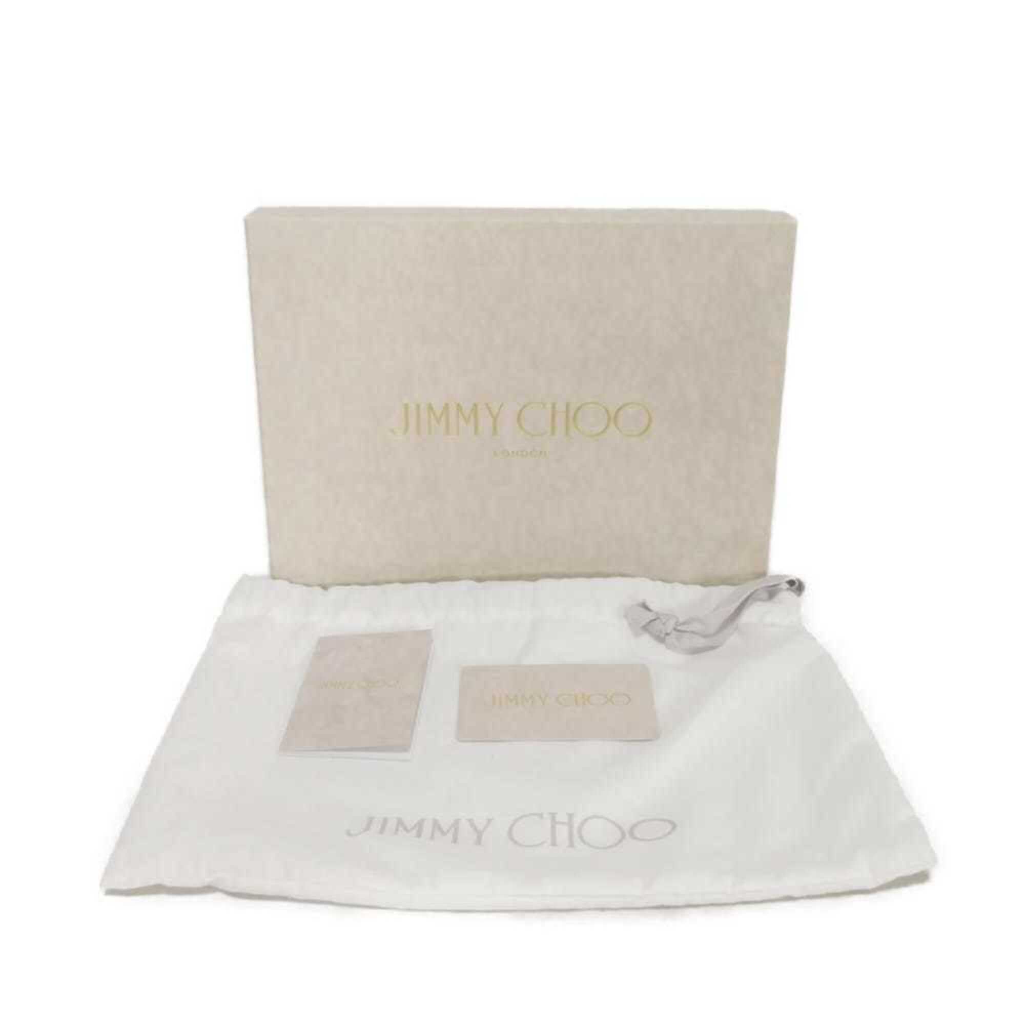 Jimmy Choo Green Leather Clutch Bag Shoulder Bag (Pre-Owned)