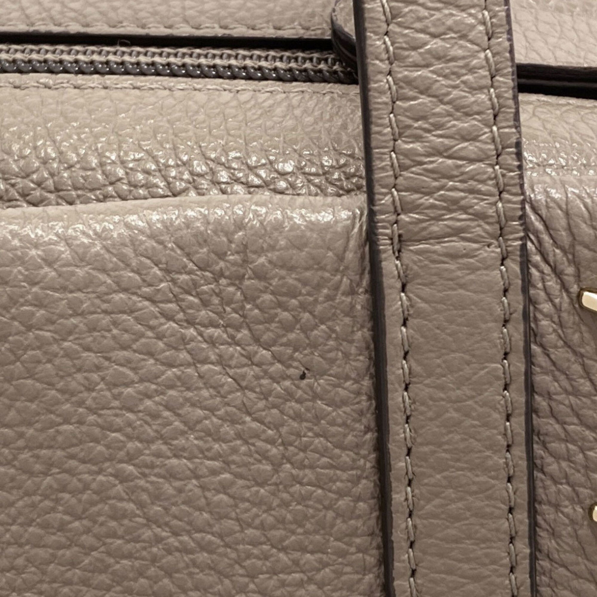 Jimmy Choo Grayish Leather Handbag (Pre-Owned)