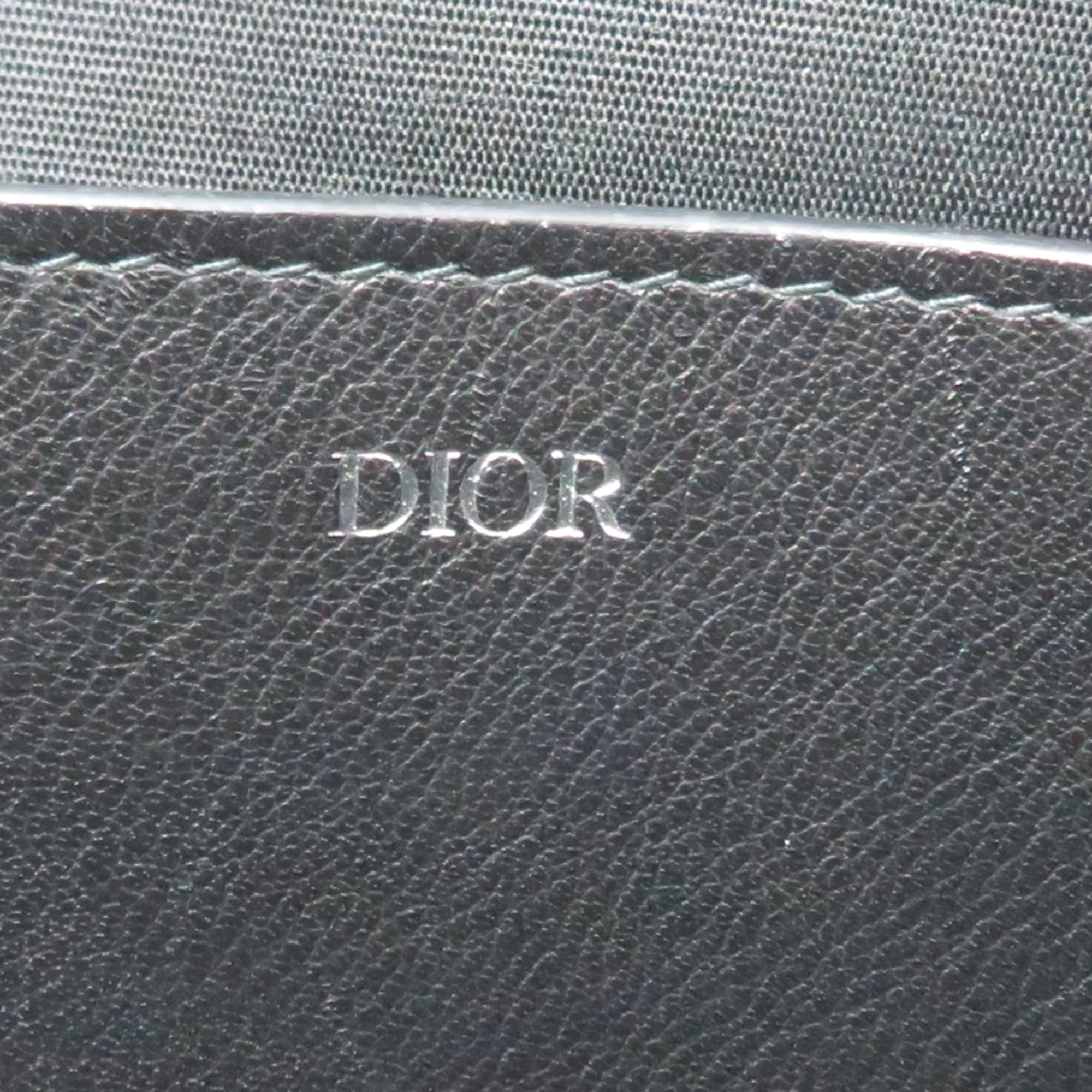 Christian Dior Black Leather Clutch Bag (Pre-Owned)