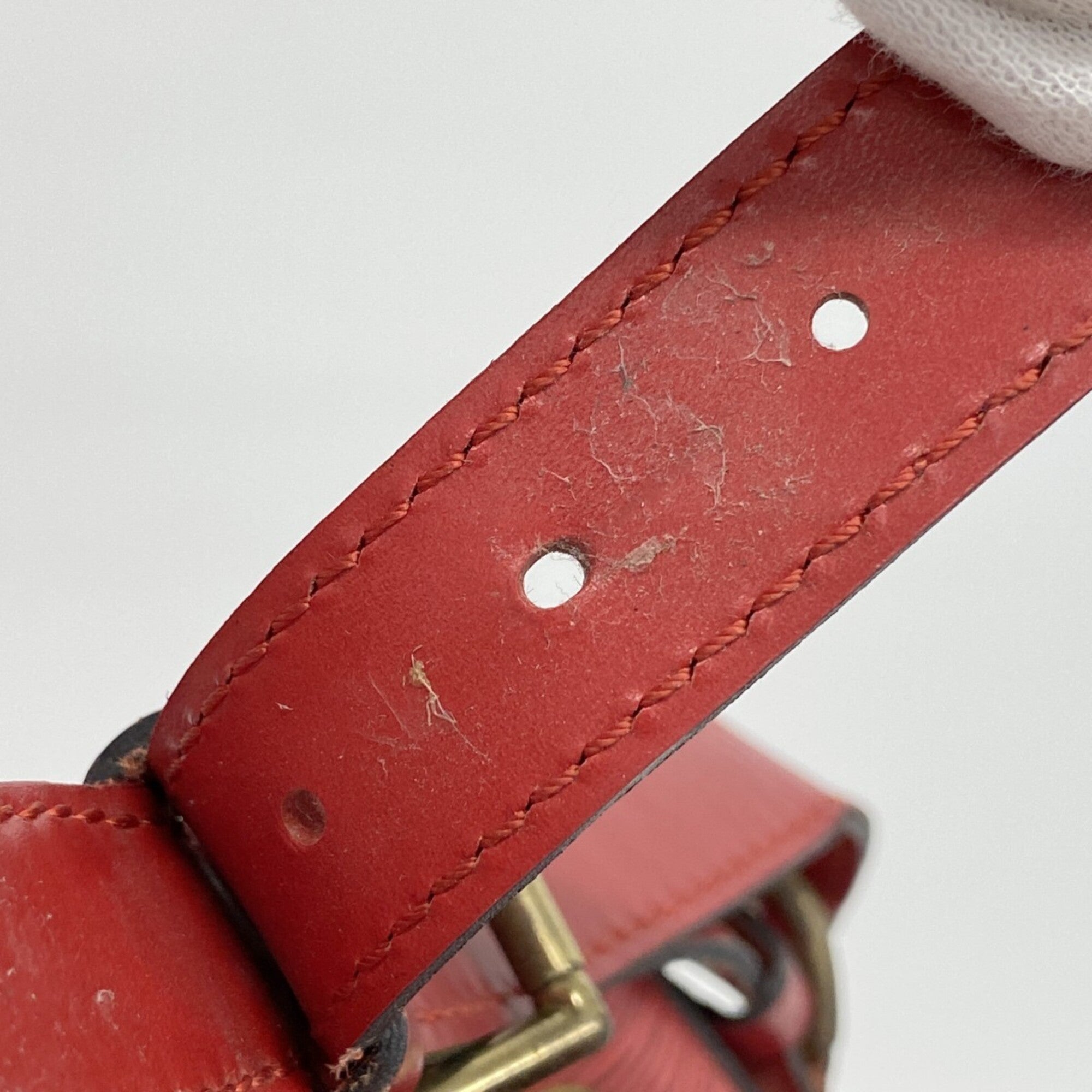 Louis Vuitton Castilian Red Shoulder Bag (Pre-Owned)