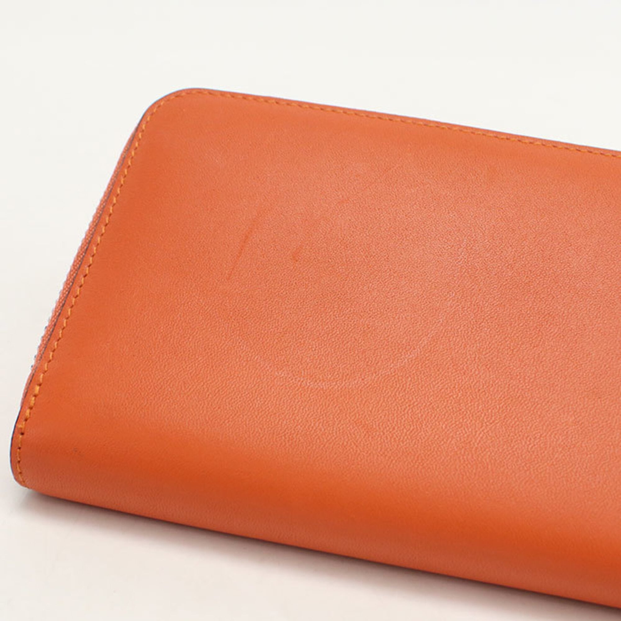 Loewe Orange Leather Long Wallet (Bi-Fold) (Pre-Owned)
