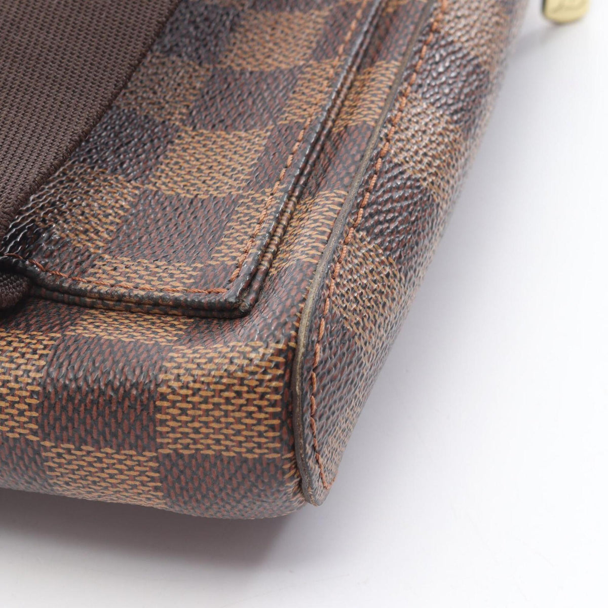 Louis Vuitton Brown Ebene Coated Canvas Fanny Pack Handbag (Pre-Owned)