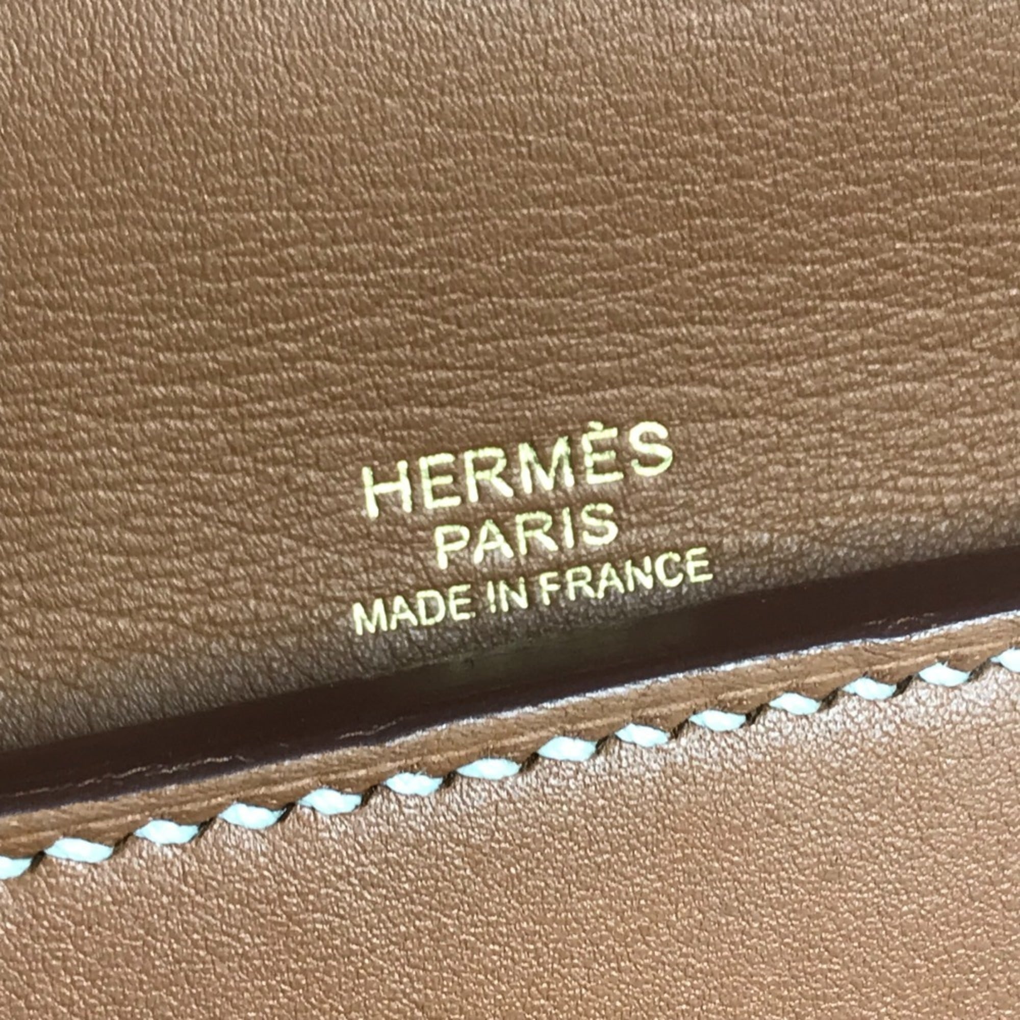 Hermes Gold Togo Leather Handbag Shoulder Bag (Pre-Owned)