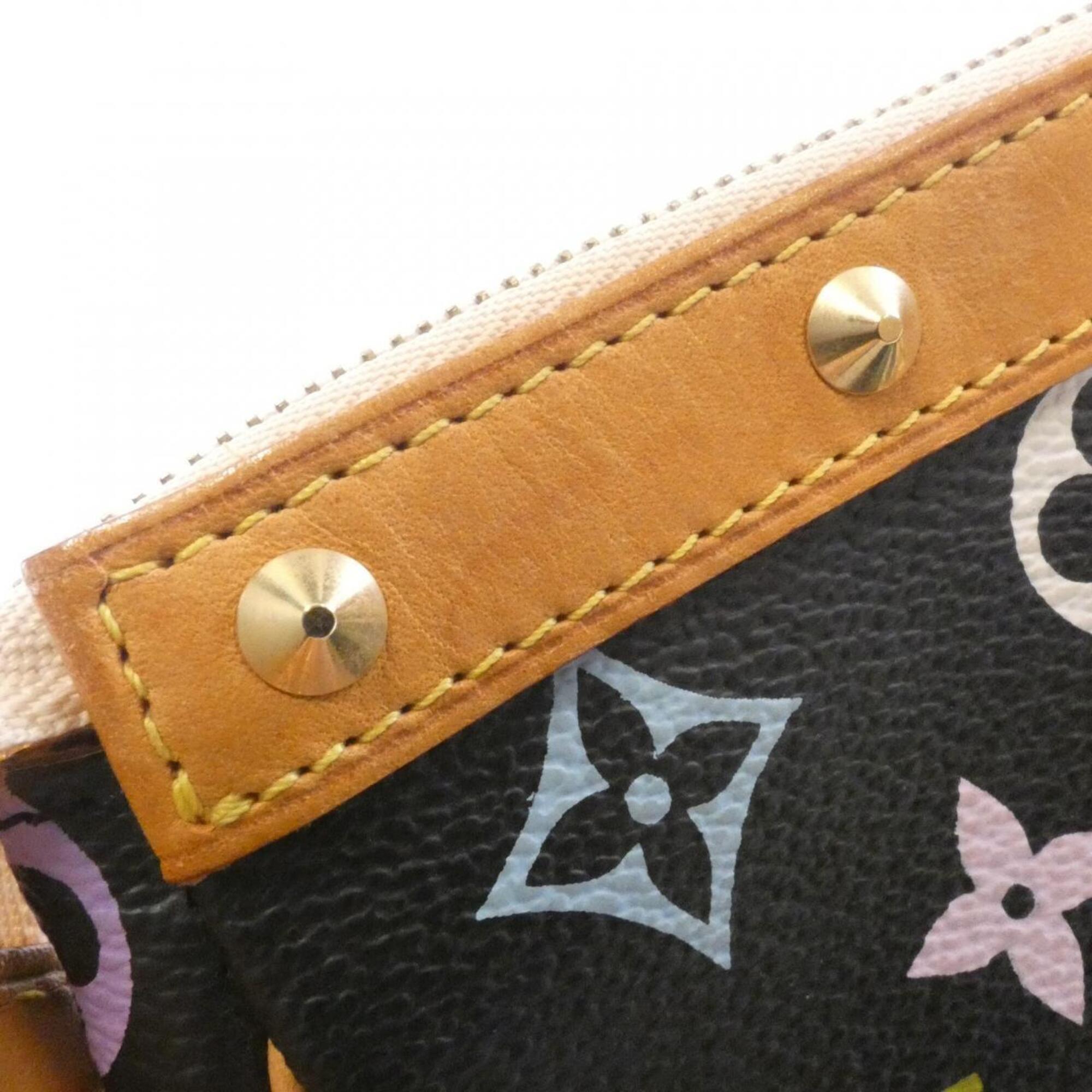 Louis Vuitton Black Coated Canvas Pochette Pouch (Pre-Owned)