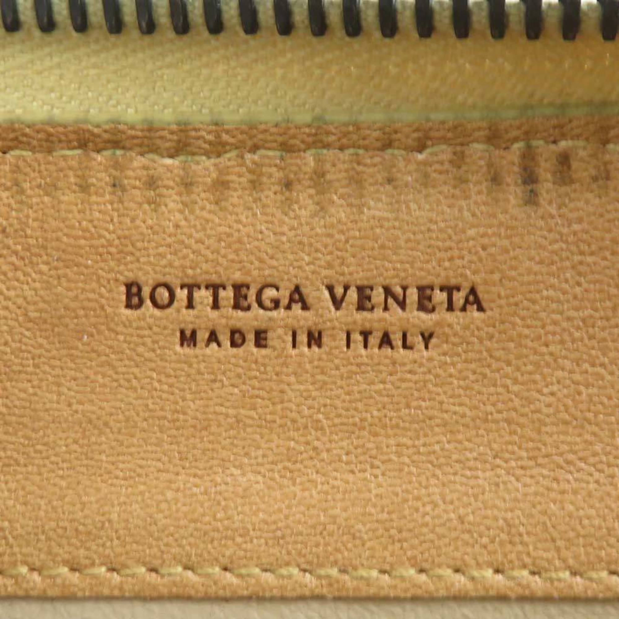 Bottega Veneta Light Brown Intrecciato Long Wallet (Bi-Fold) (Pre-Owned)