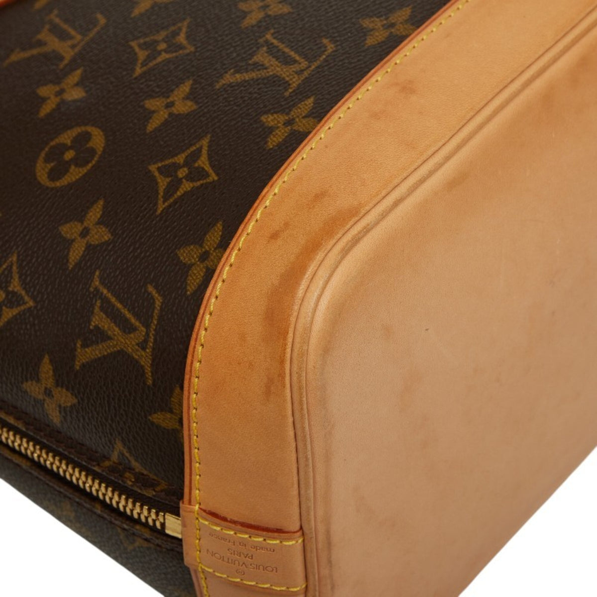 Louis Vuitton Brown Pvc Leather Handbag (Pre-Owned)