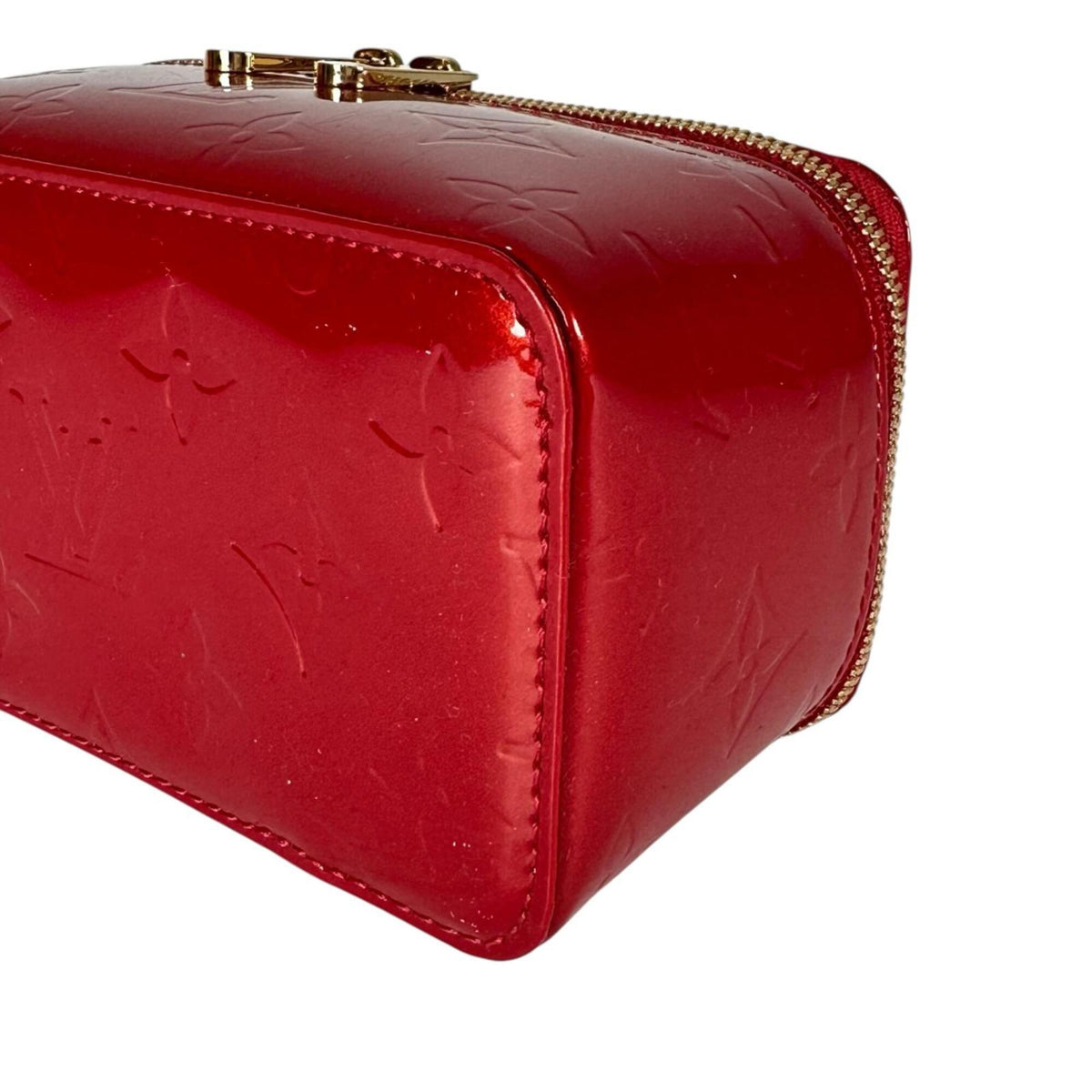 Louis Vuitton Pomme D'amour Red Color Monogram Vernis Handbag (Pre-Owned)