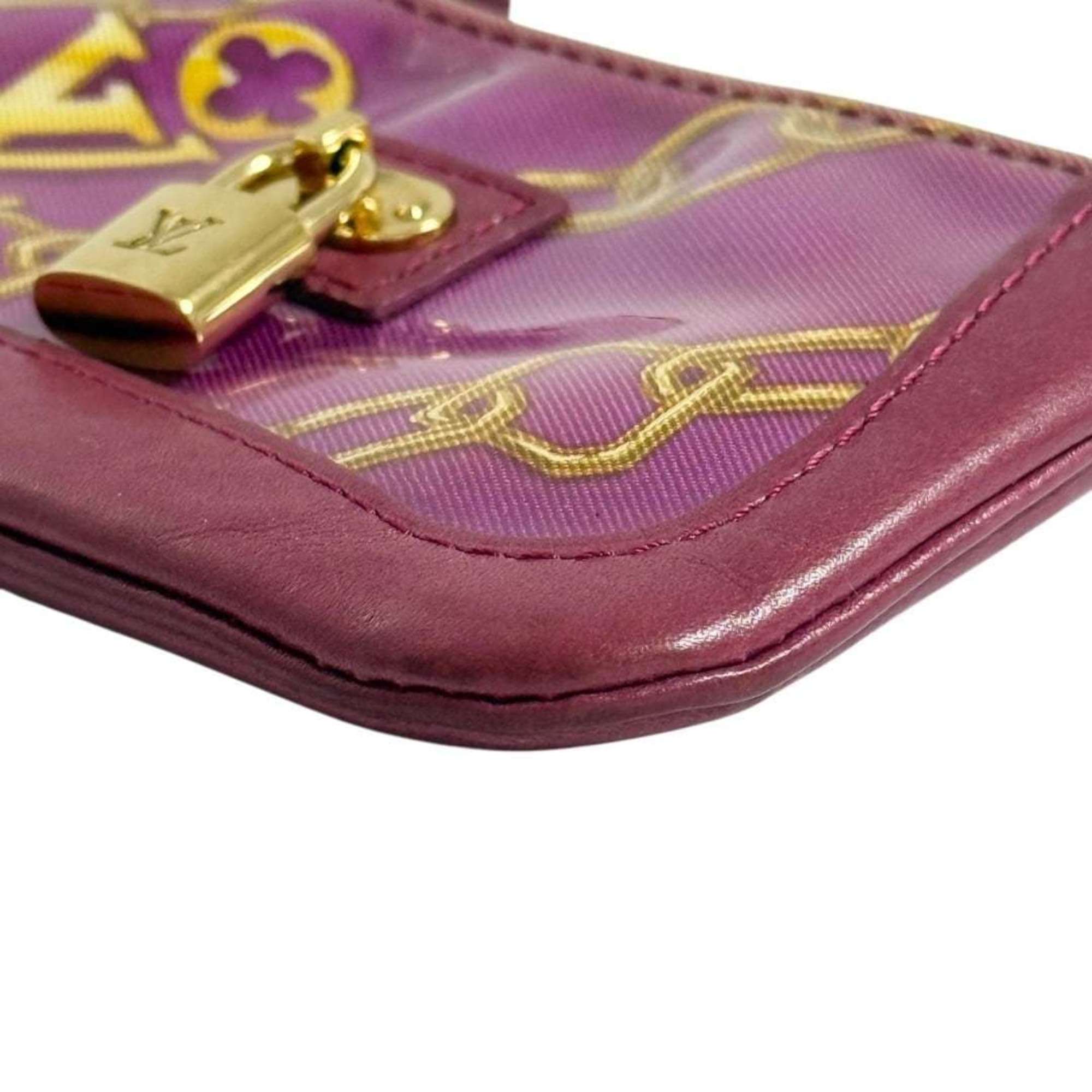 Louis Vuitton Red Color Wine Leather Coin Purse/Coin Case (Pre-Owned)