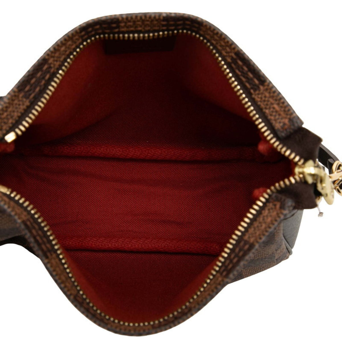 Louis Vuitton Brown Pvc Leather Handbag Pouch (Pre-Owned)
