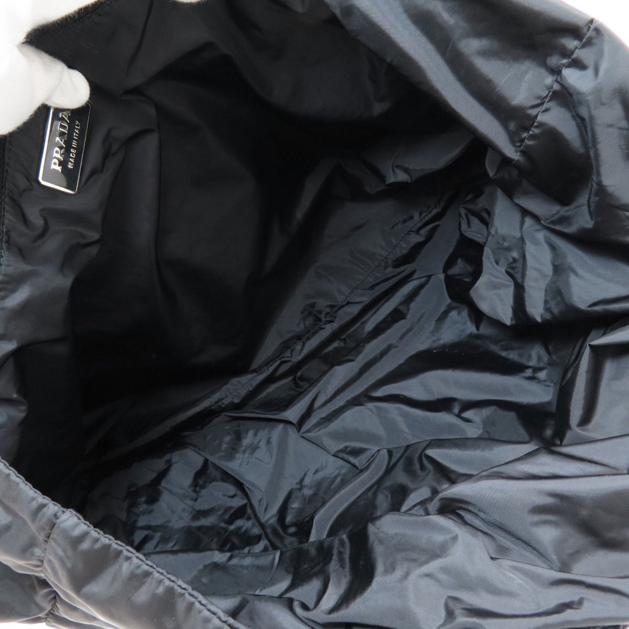 Prada Black Nylon Eco-Bag Handbag (Pre-Owned)