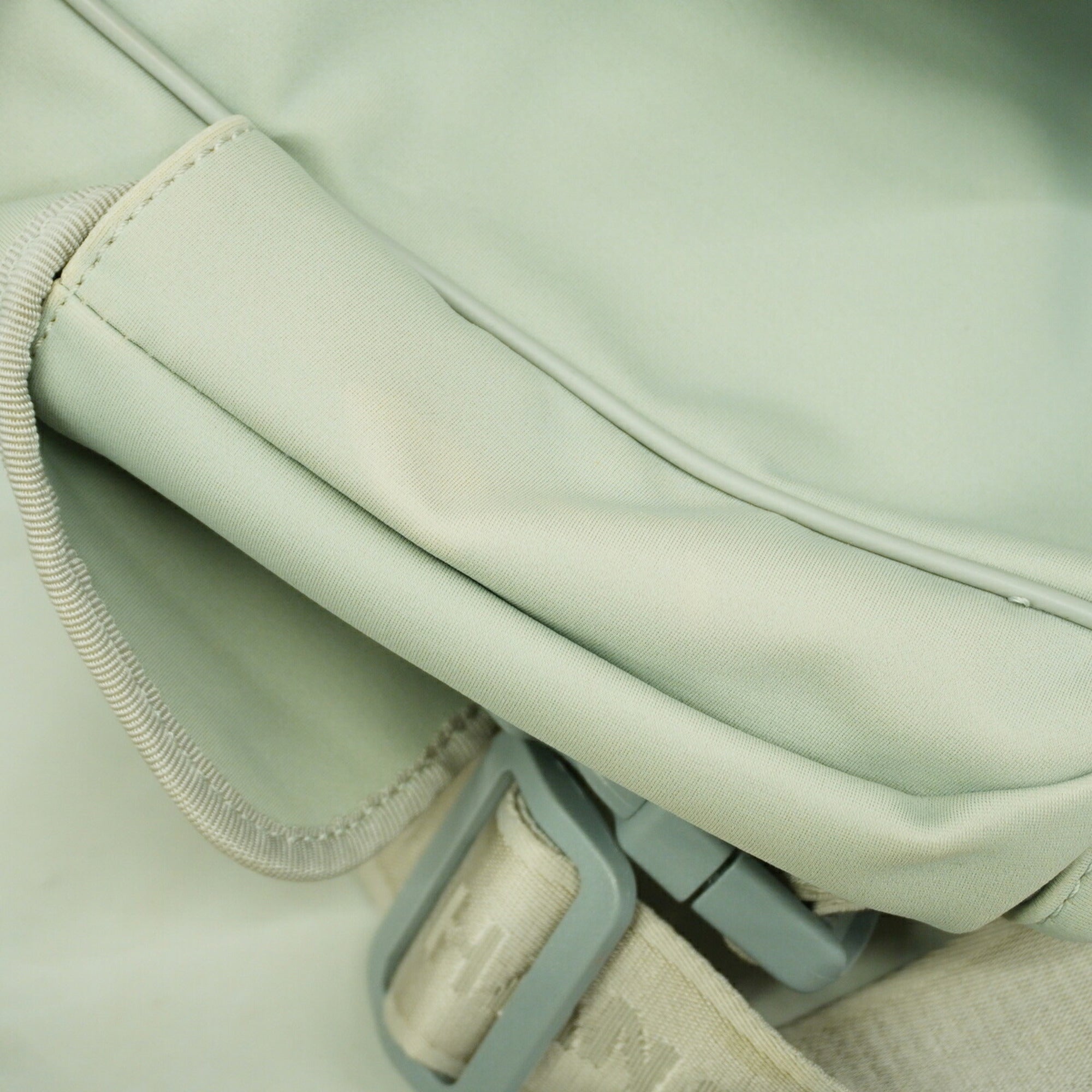 Chanel Gray Nylon Shoulder Bag (Pre-Owned)