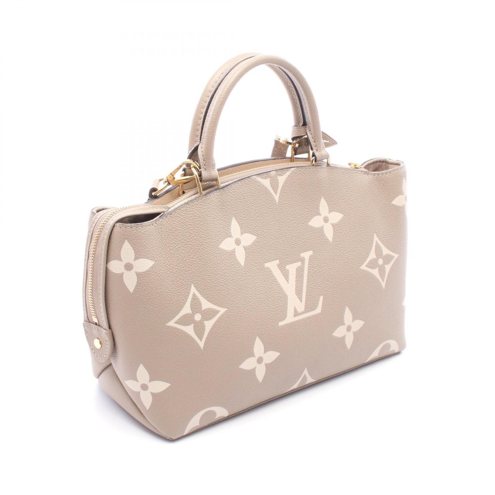 Louis Vuitton Beige Tourterelle Monogram Empreinte Leather Handbag (Pre-Owned)