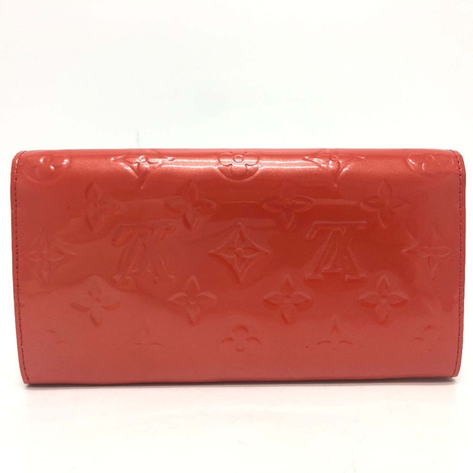Louis Vuitton Orange Orange Sunset Monogram Vernis Long Wallet (Bi-Fold) (Pre-Owned)
