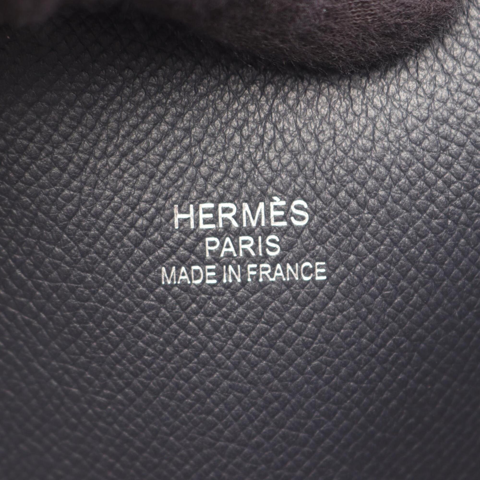 Hermes Navy Epsom Leather Handbag Tote Bag (Pre-Owned)