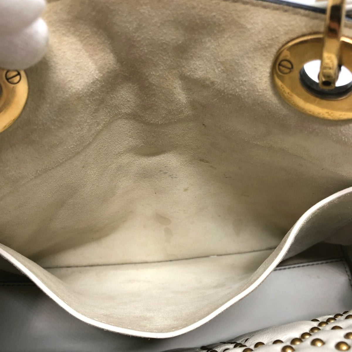 Christian Dior White Leather Handbag (Pre-Owned)
