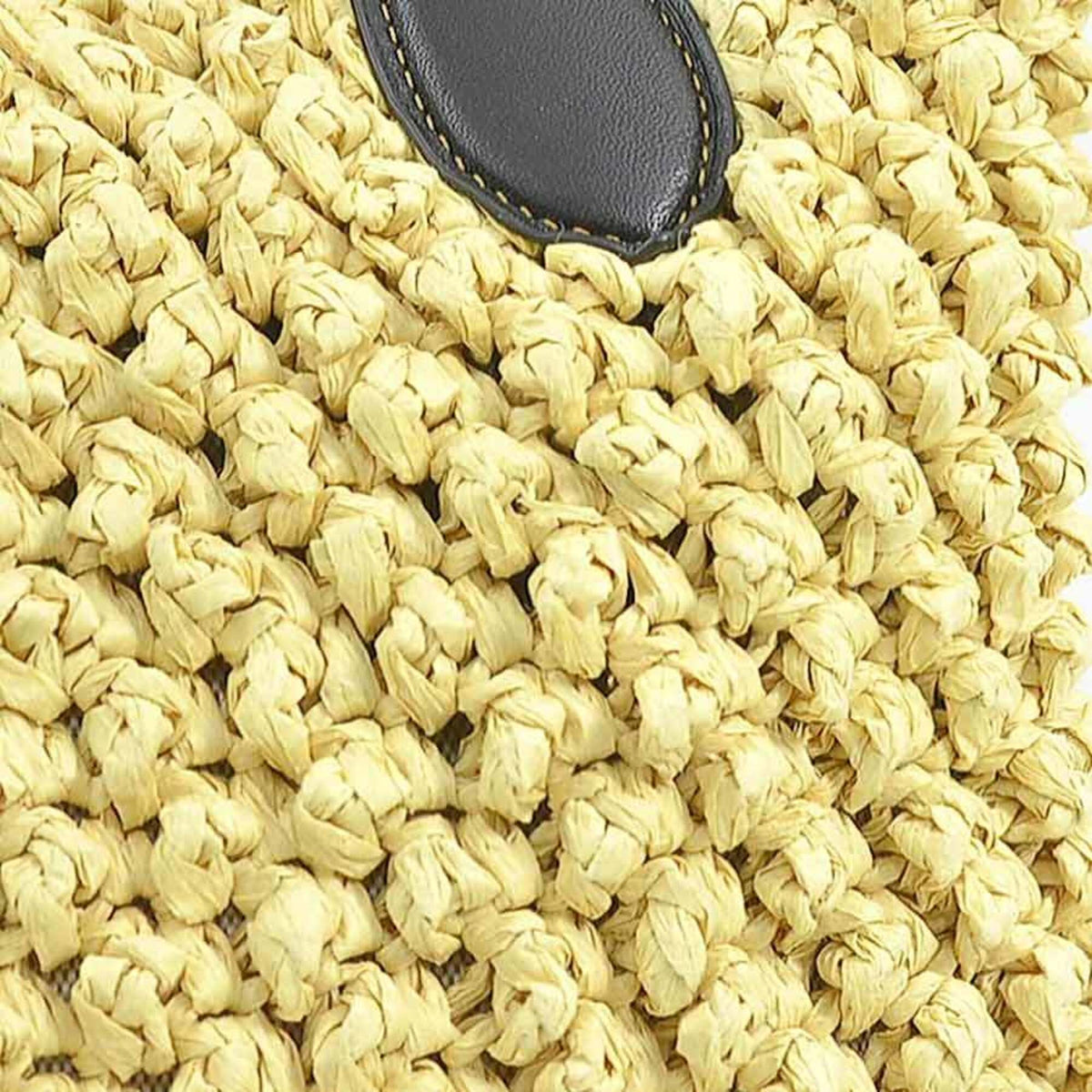 Coach Black Raffia Leather Handbag Pouch (Pre-Owned)