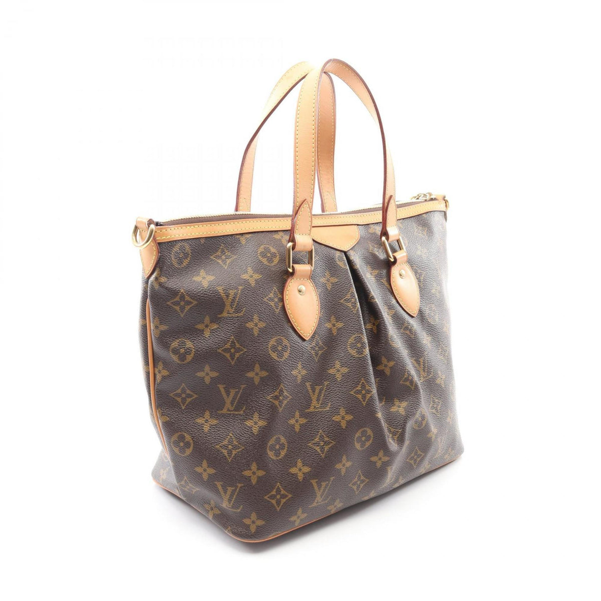 Louis Vuitton Brown Coated Canvas Pvc Monogram Leather Handbag (Pre-Owned)