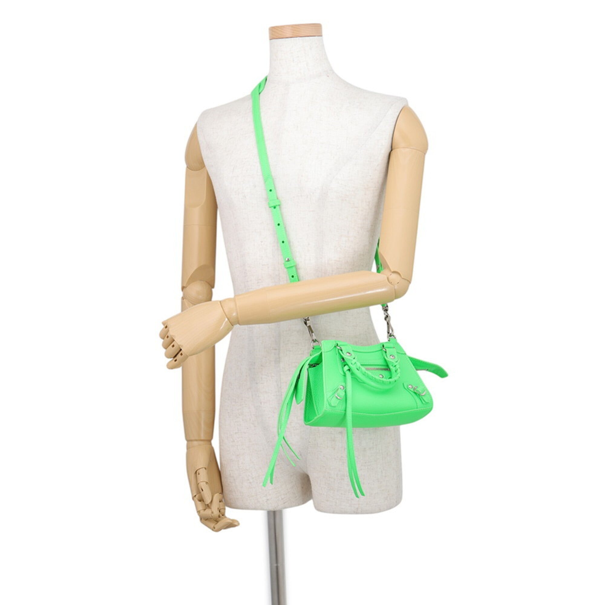 Balenciaga Green Leather Handbag (Pre-Owned)
