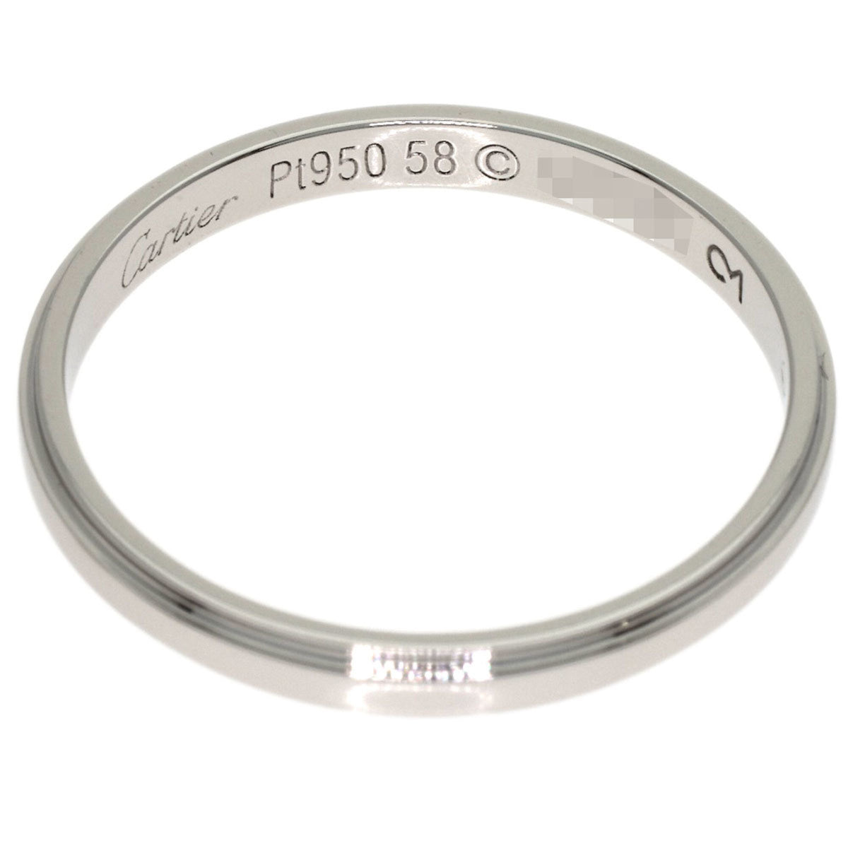 Cartier Platinum 950 Band Ring (Pre-Owned)