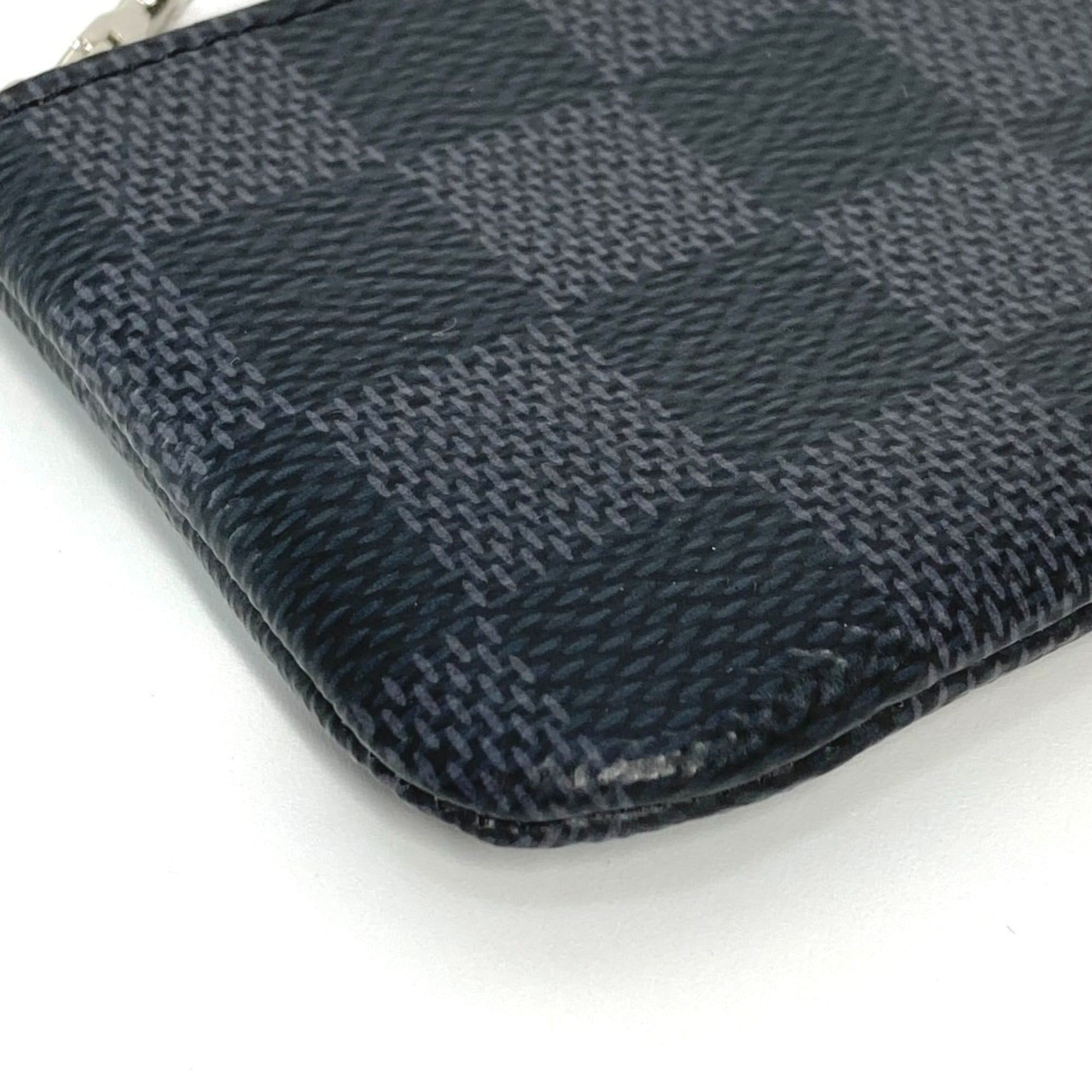Louis Vuitton Black Damier Graphite Coin Purse/Coin Case (Pre-Owned)