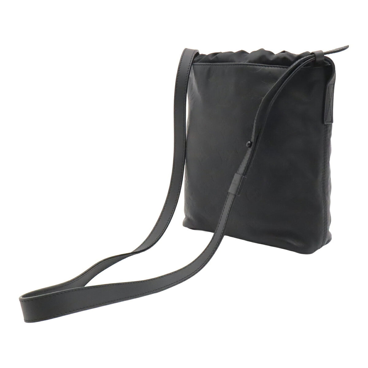 Louis Vuitton Black Noir Monogram Shadow Pochette Shoulder Bag (Pre-Owned)
