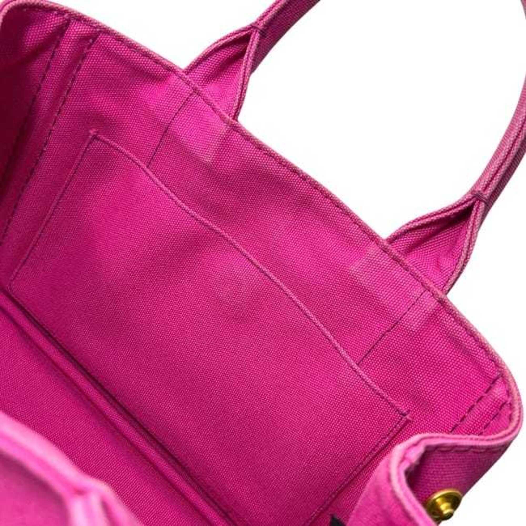 Prada Pink Canvas Tote Bag (Pre-Owned)