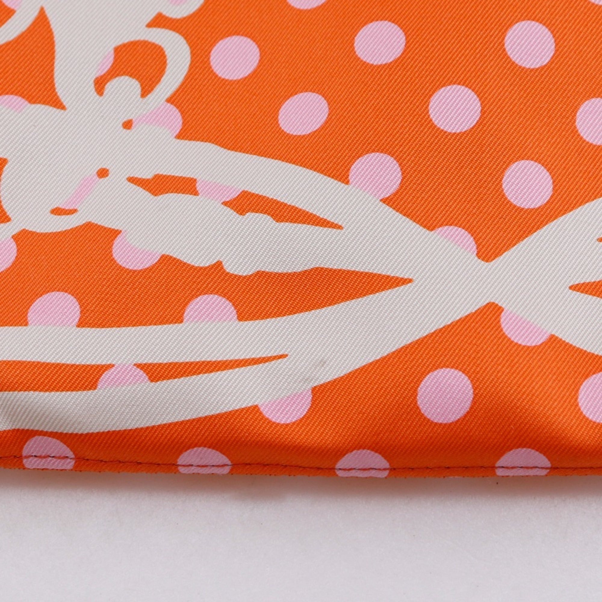 Hermes Orange Silk Shoulder Bag (Pre-Owned)