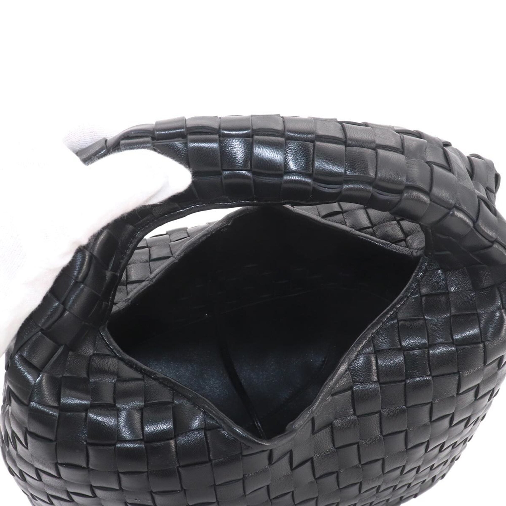 Bottega Veneta Black Leather Handbag (Pre-Owned)