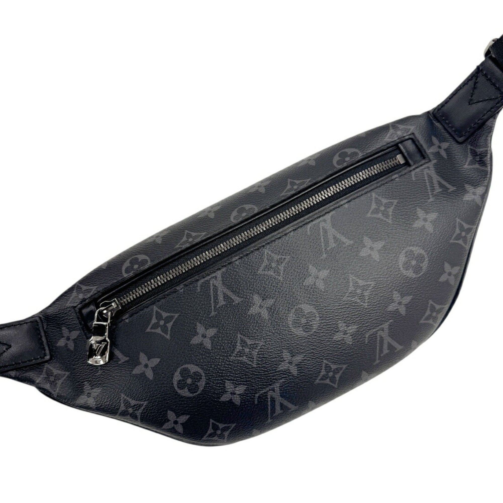 Louis Vuitton Black Gray Monogram Eclipse Leather Sling Bag (Pre-Owned)