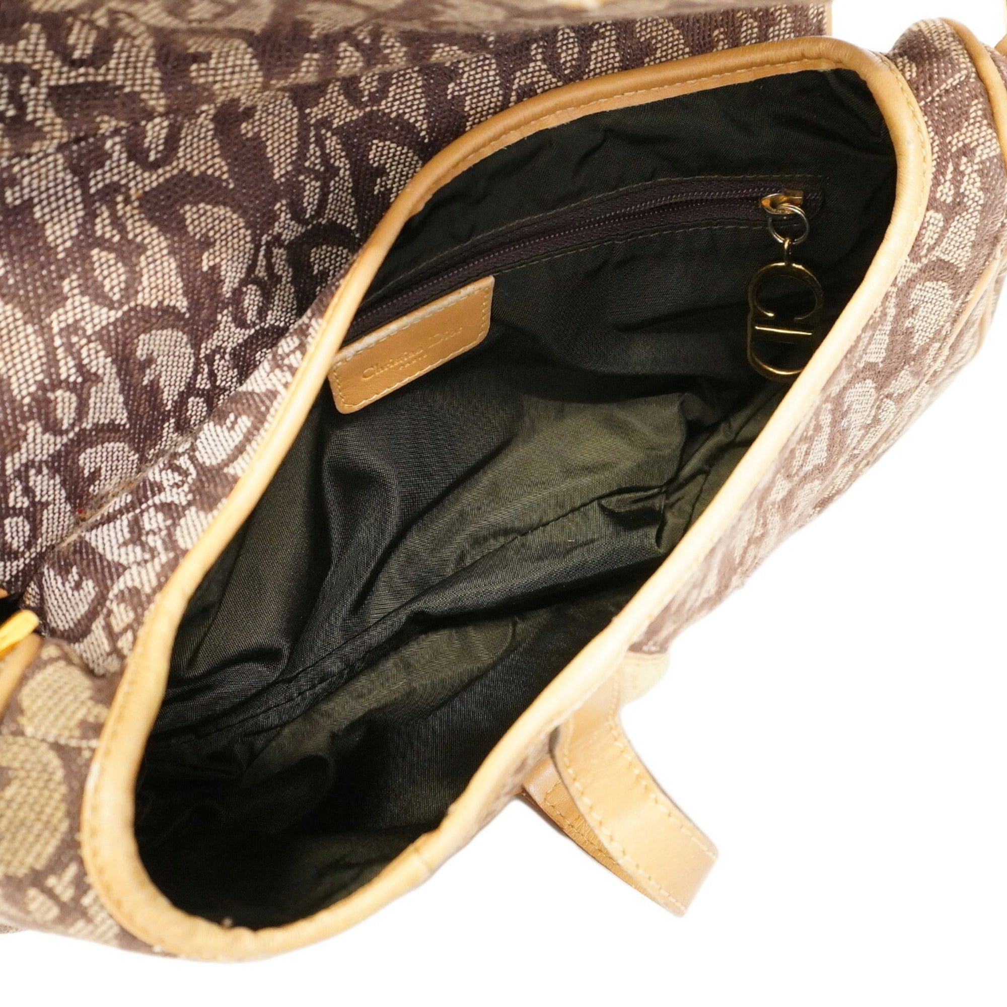 Christian Dior Brown Canvas Handbag (Pre-Owned)