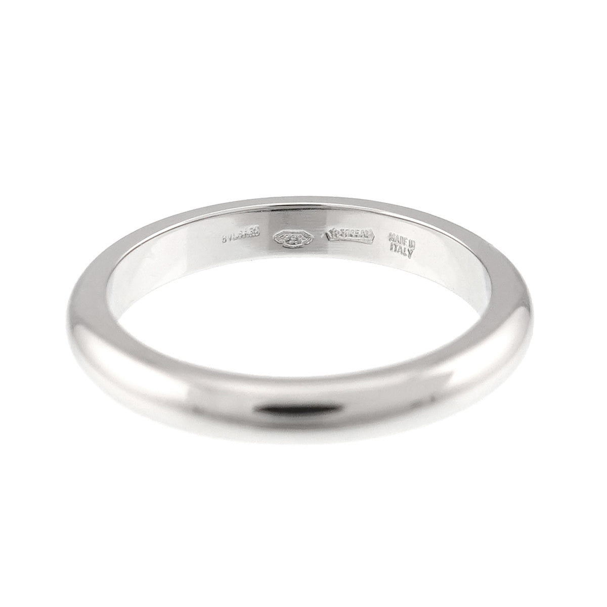 Bvlgari Platinum Platinum 950 Band Ring (Pre-Owned)