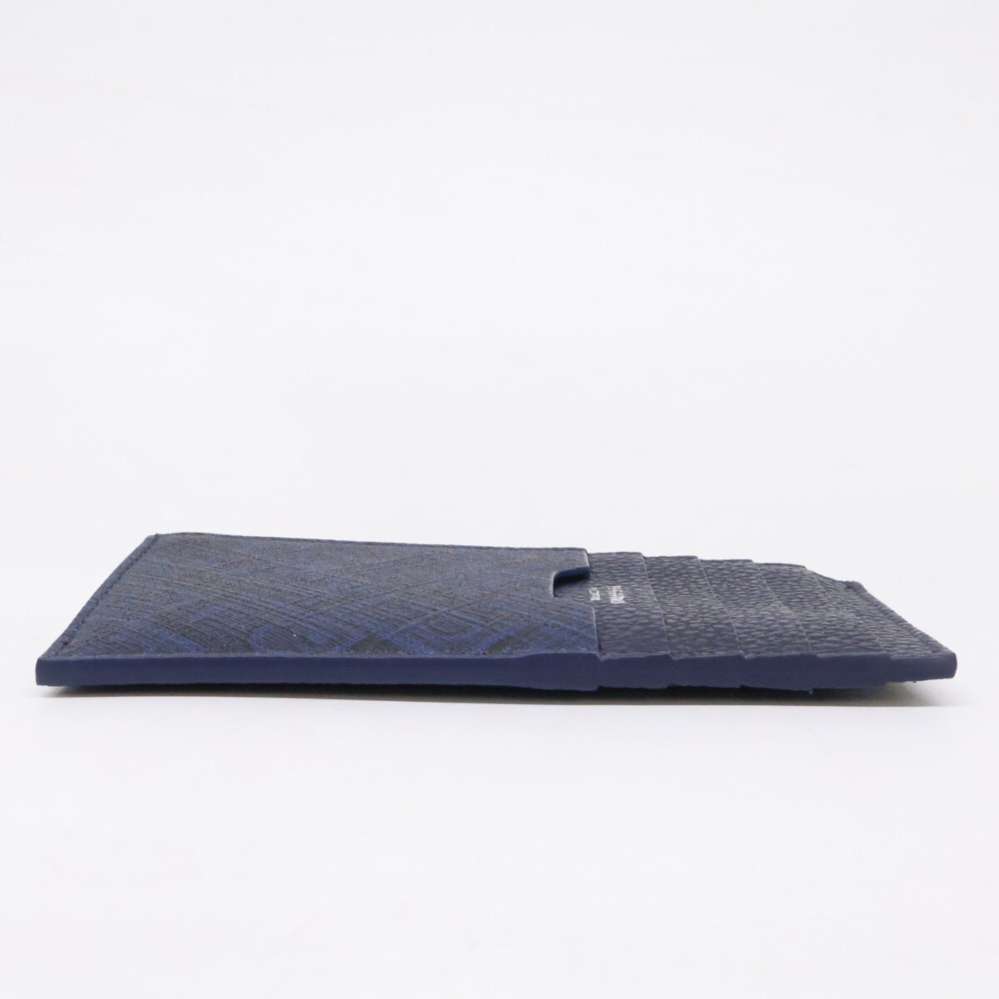 Salvatore Ferragamo Navy Leather Coin Purse/Coin Case (Pre-Owned)