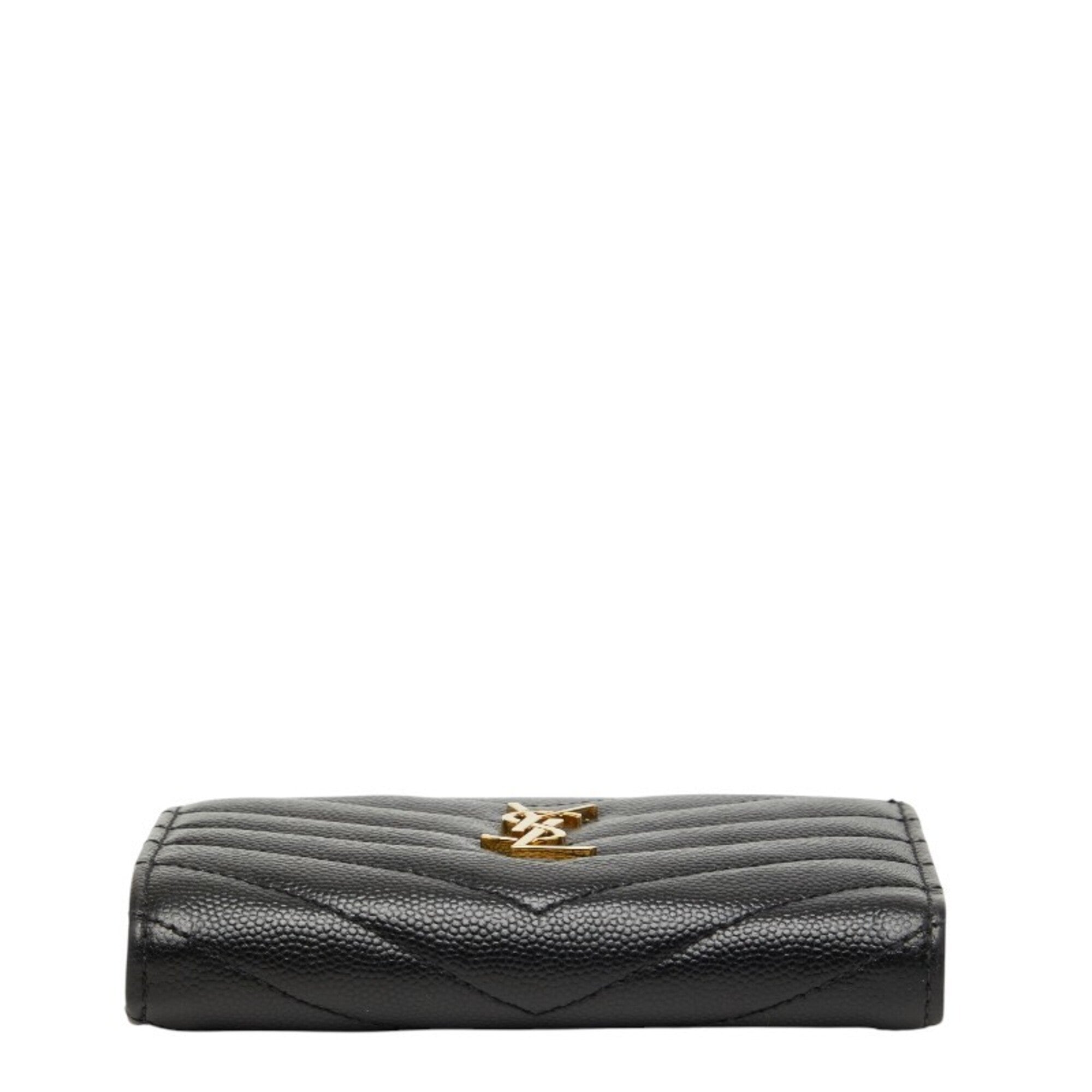 Saint Laurent Black Leather Wallet (Bi-Fold) (Pre-Owned)