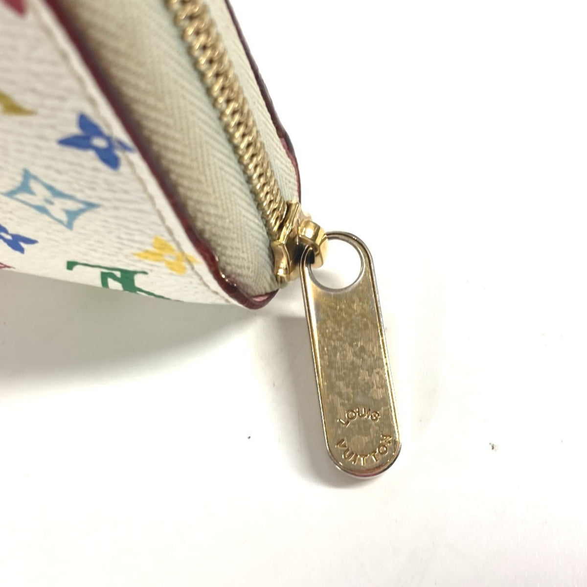 Louis Vuitton Monogram Multicolore Litchi White Monogram Multicolore Coin Purse/Coin Case (Pre-Owned)