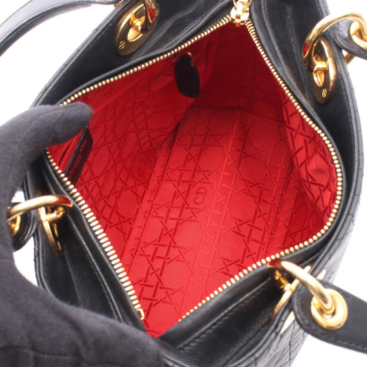 Christian Dior Black Leather Handbag (Pre-Owned)