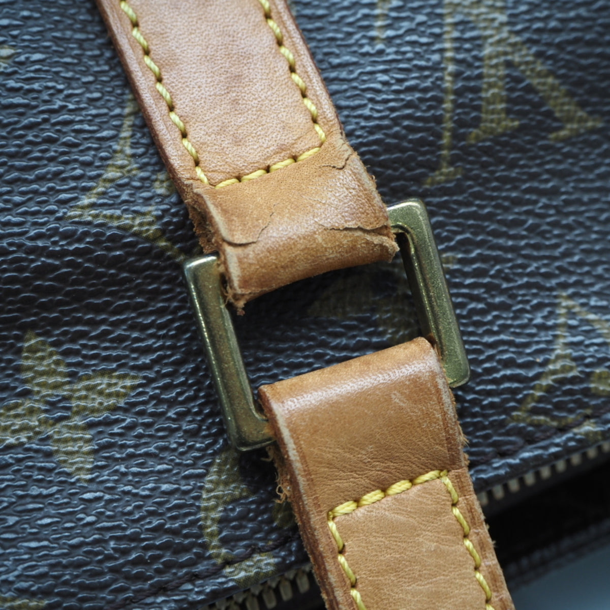 Louis Vuitton Monogram Brown Coated Canvas Leather Handbag (Pre-Owned)